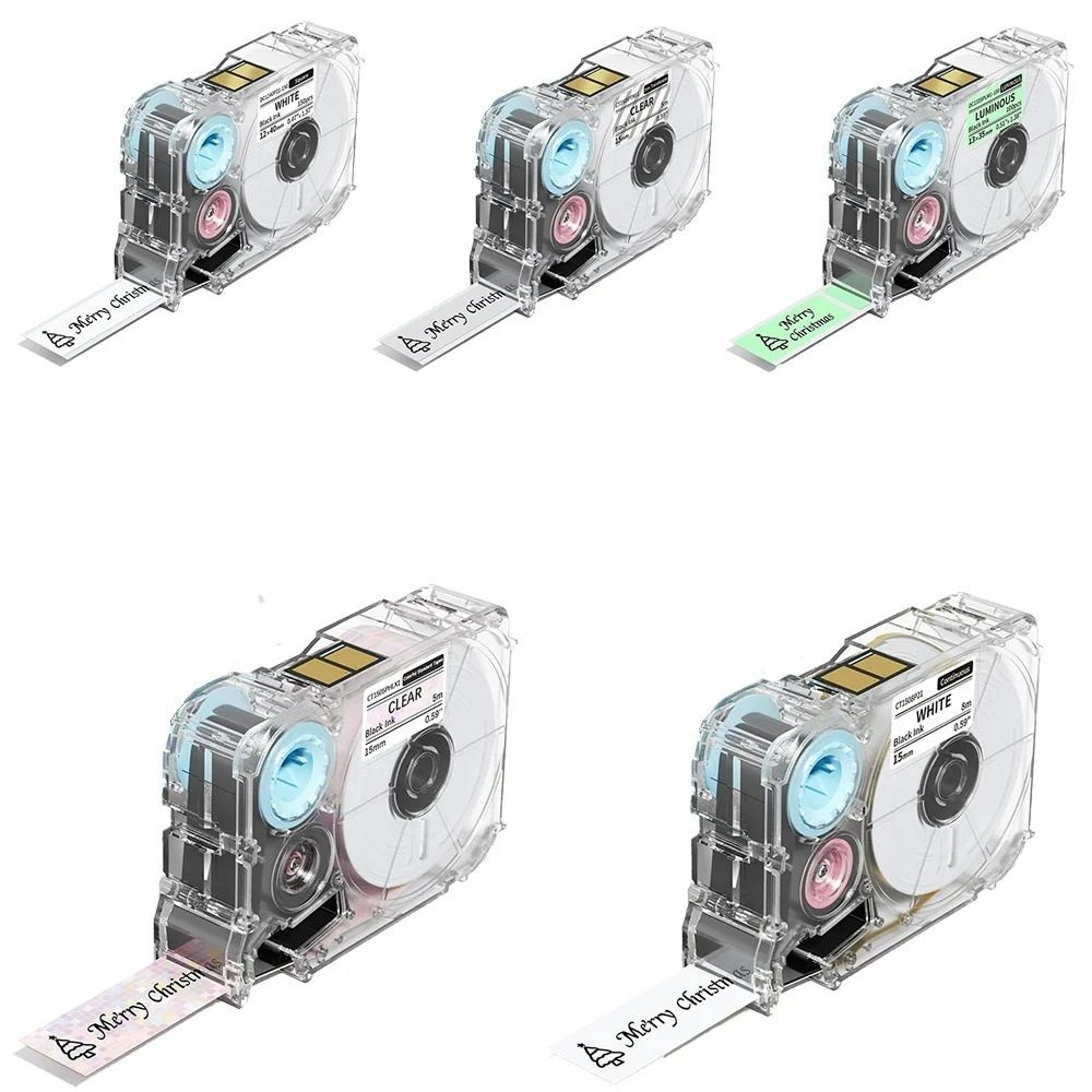 multi-color waterproof thermal replacement label tape roll