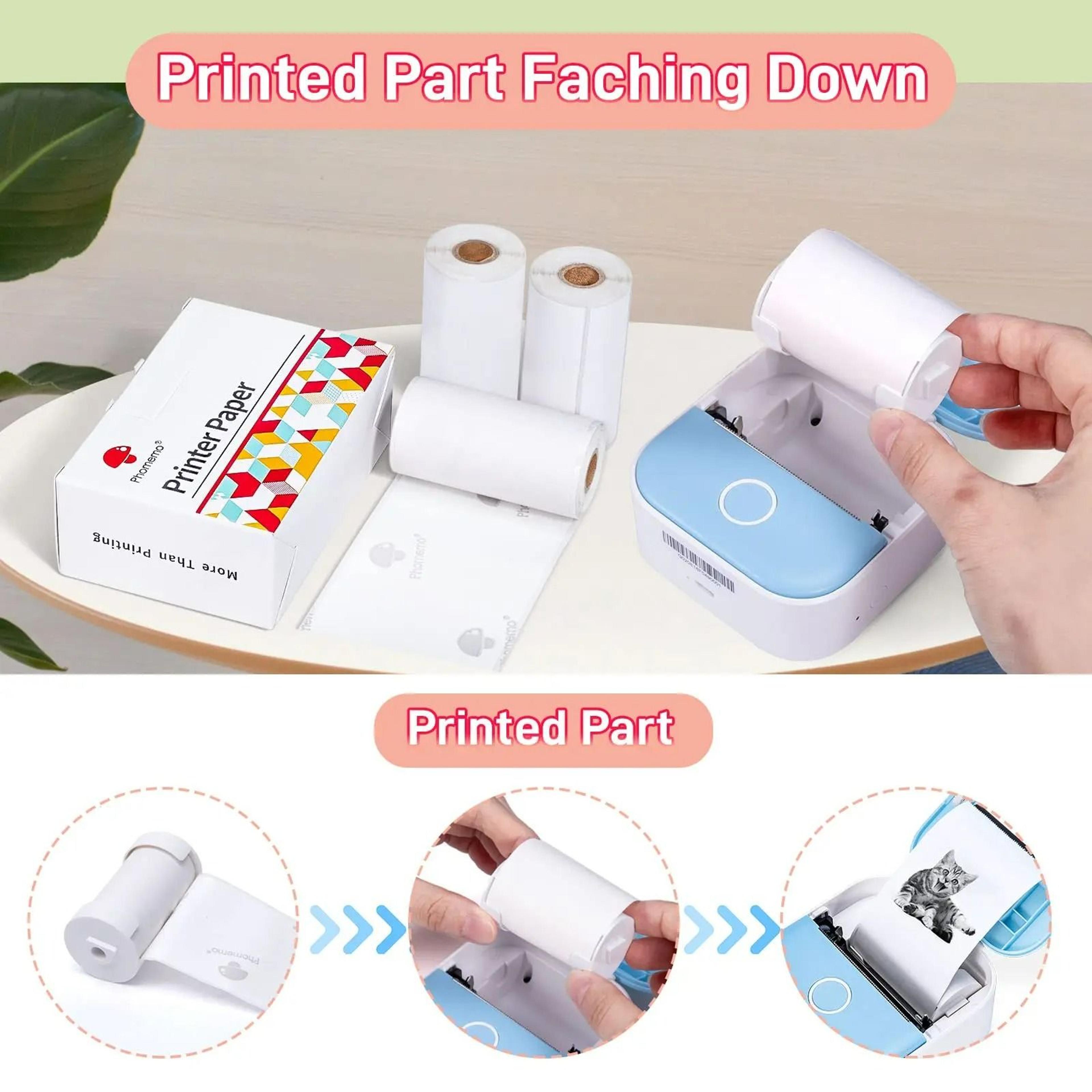 Sticky White Thermal Paper 3Roll Pack 3
