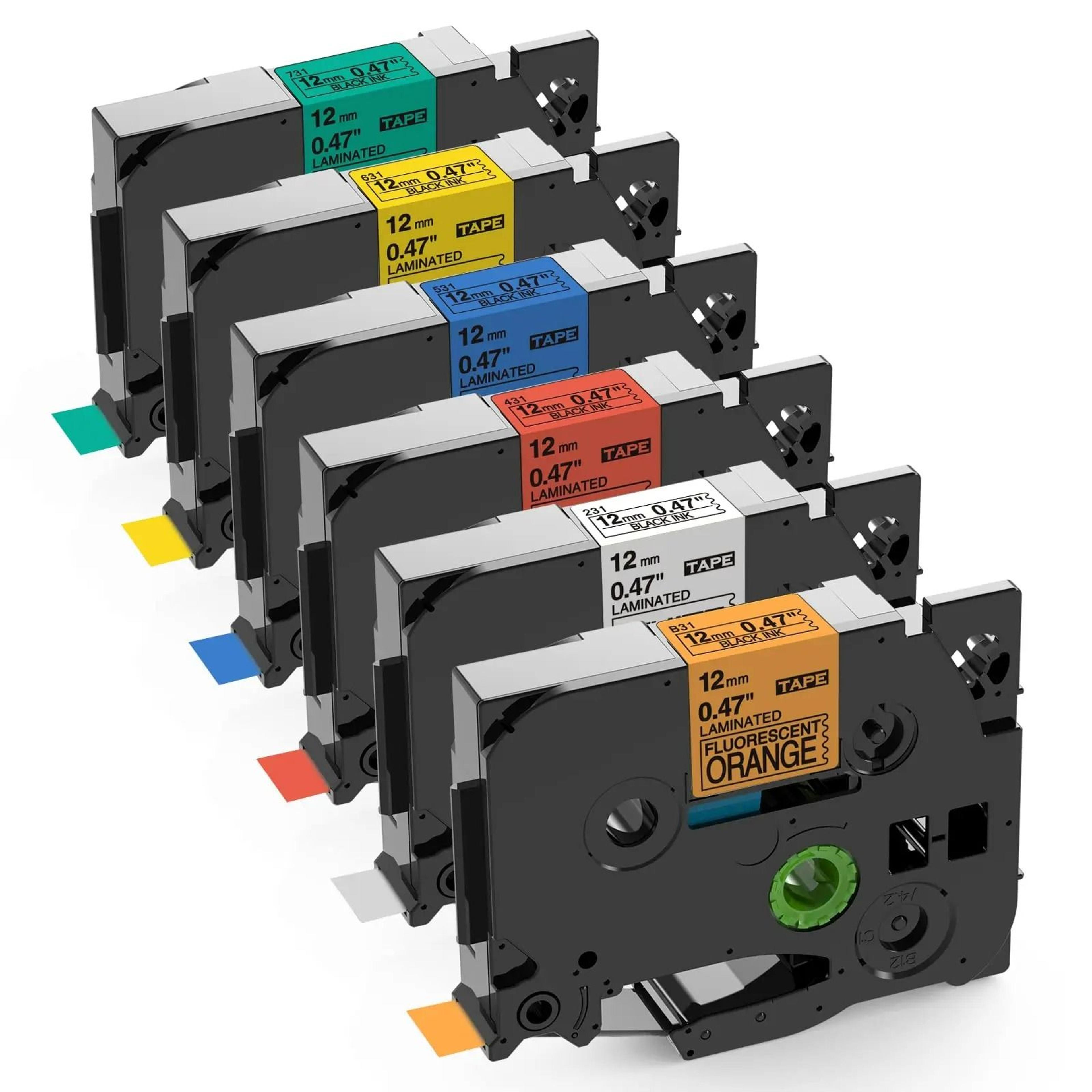6-pack laminated thermal label tape