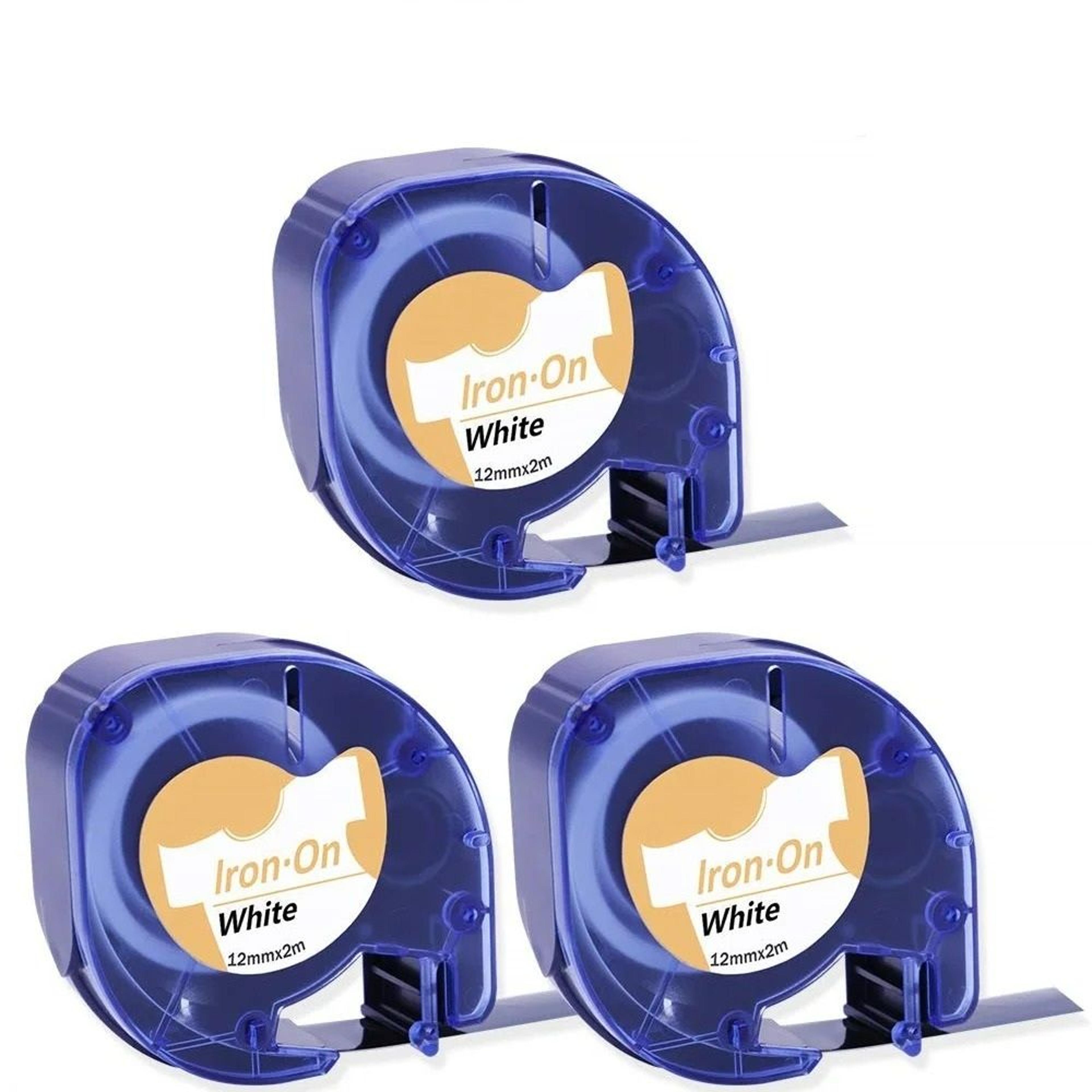 3-pack iron-on fabric clothing label tape