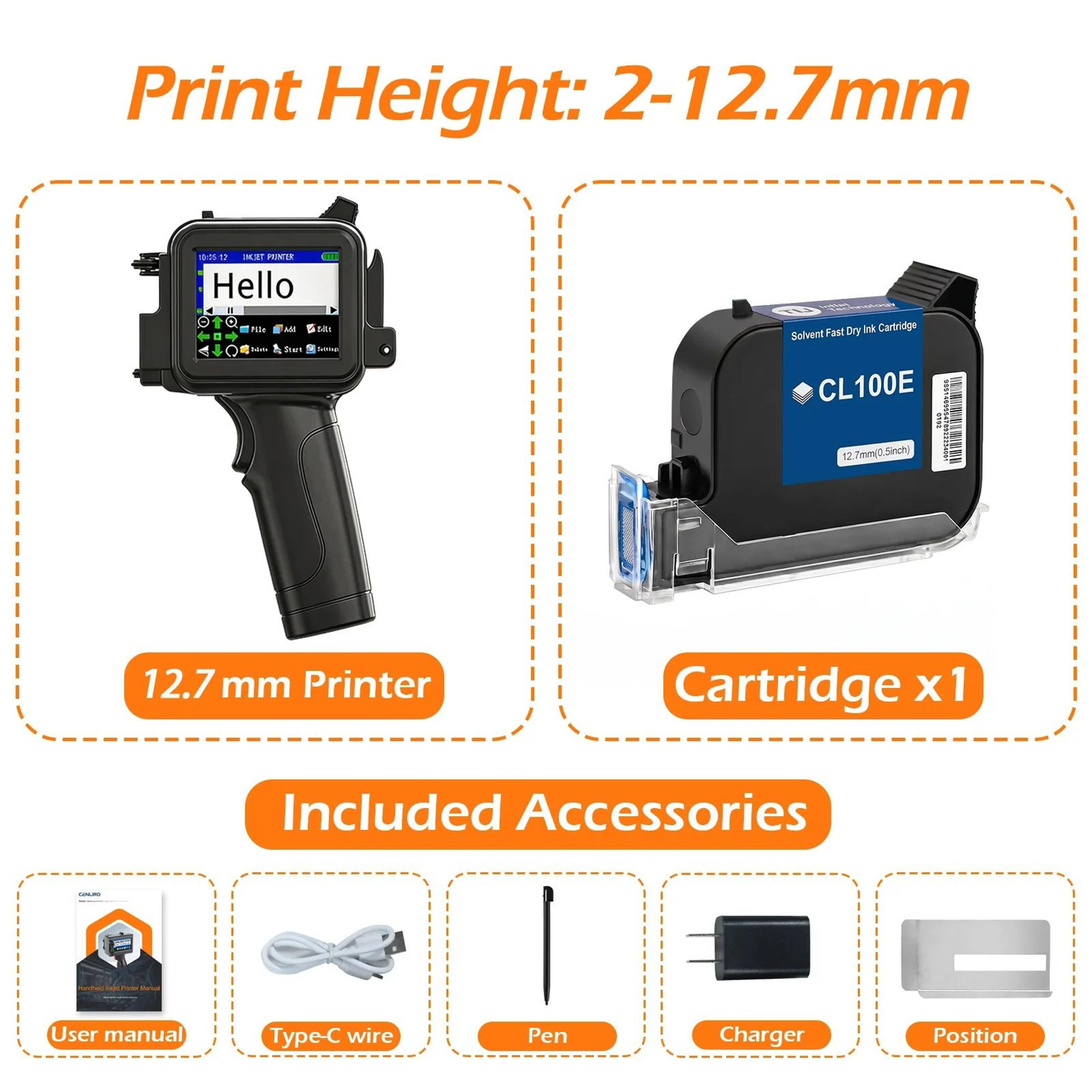 Handheld Handheld Inkjet Printer Set 12