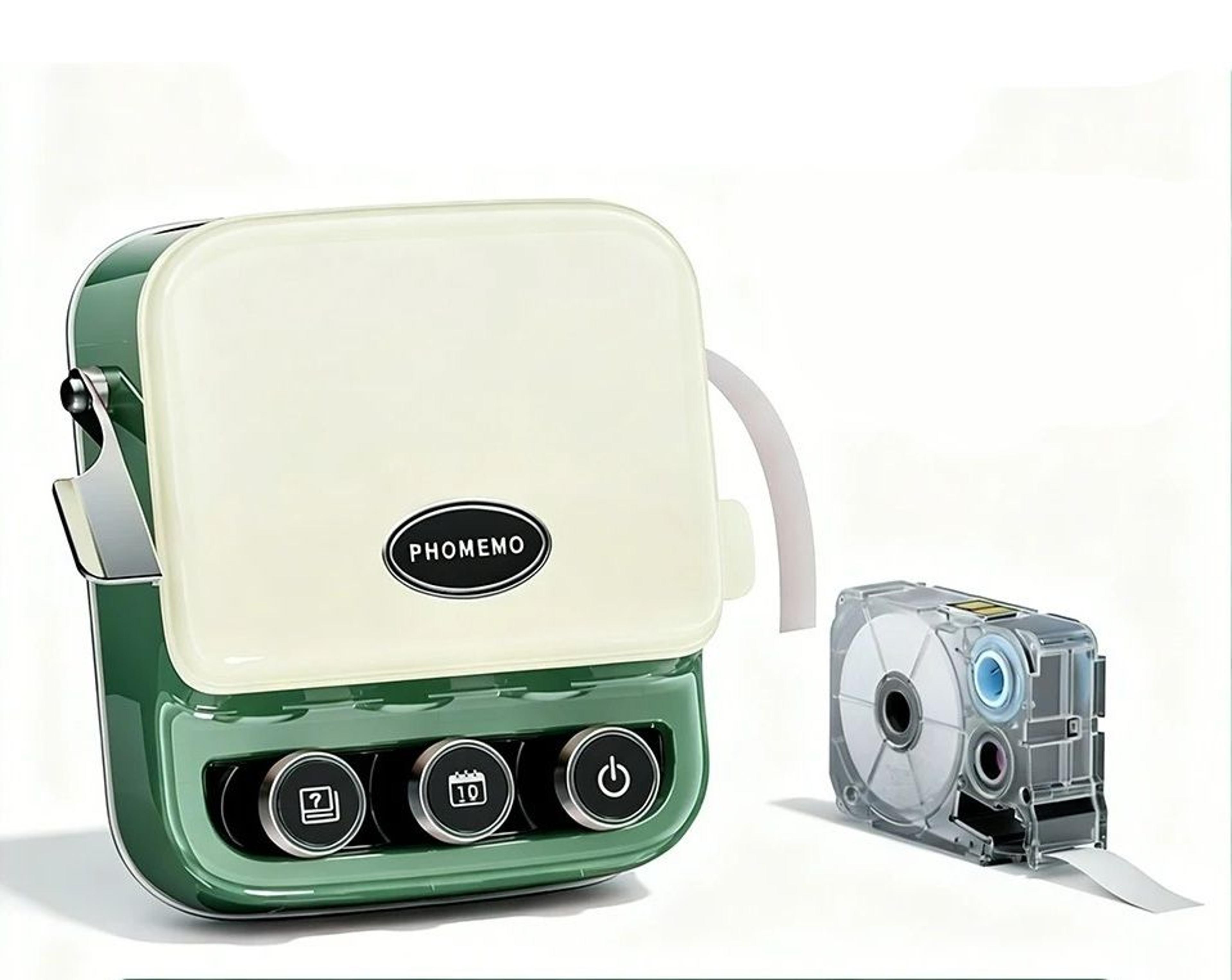 wireless thermal transfer portable ribbon & label printer