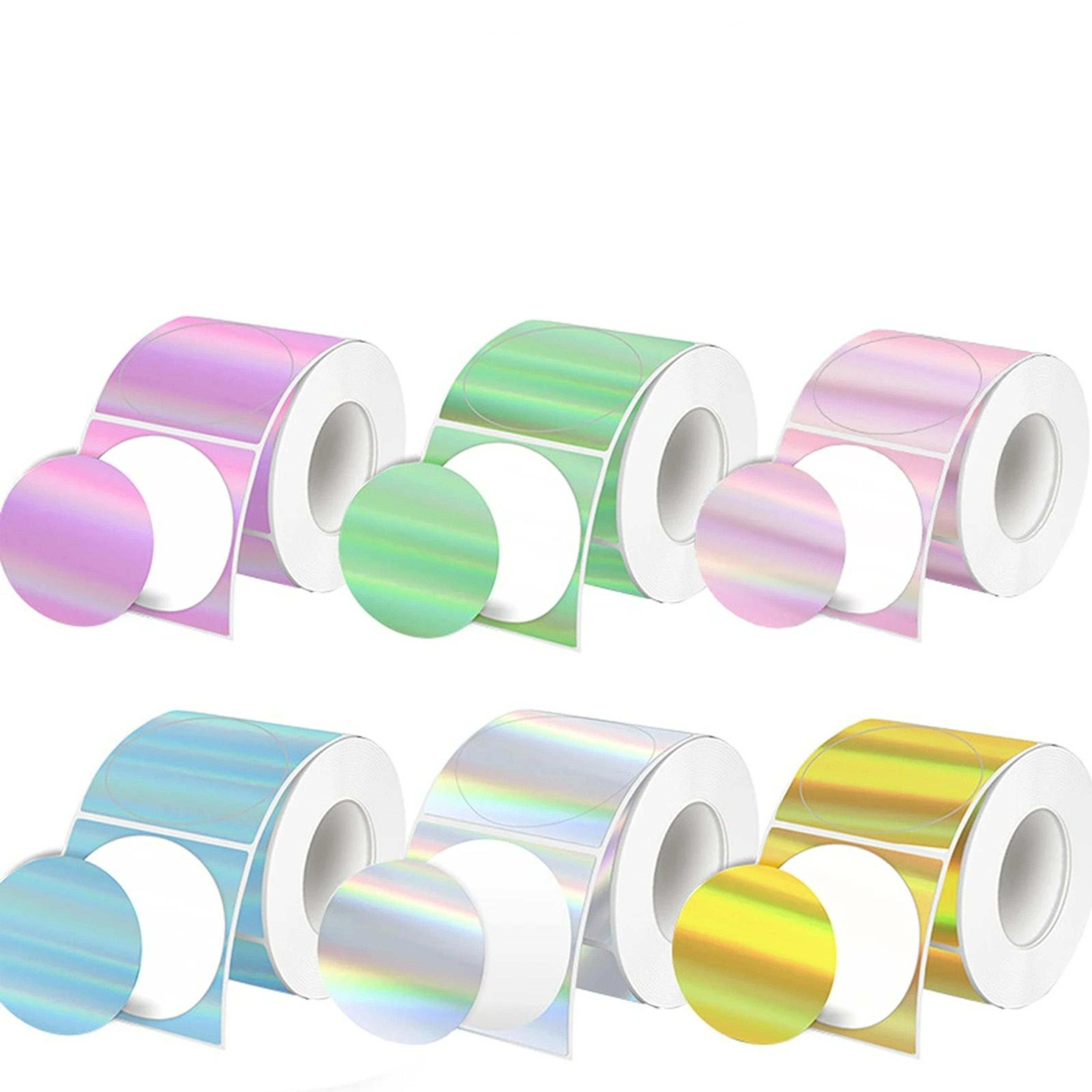 patterned & laser holographic thermal label paper rolls