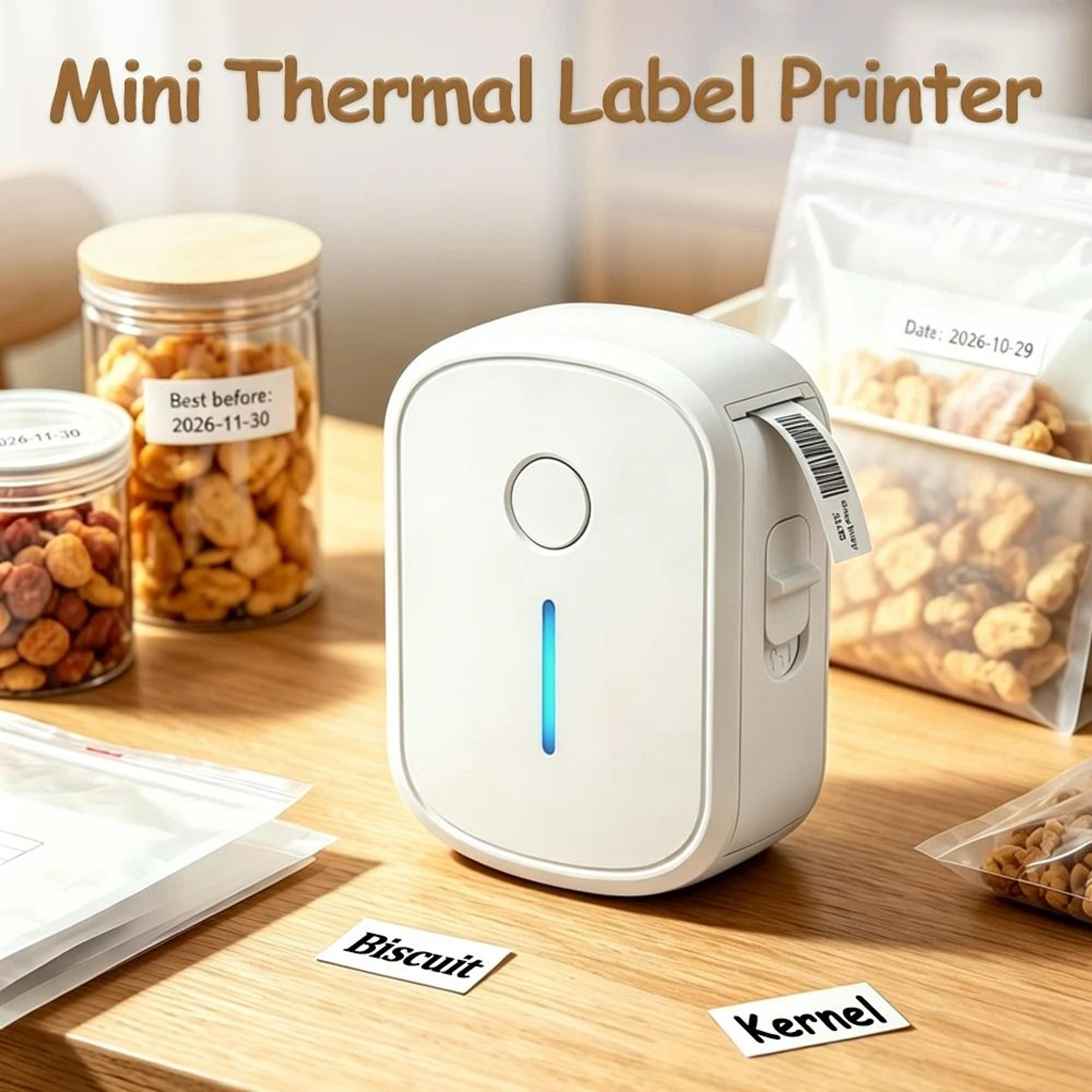 ultra-compact wireless thermal pocket label maker palm-sized