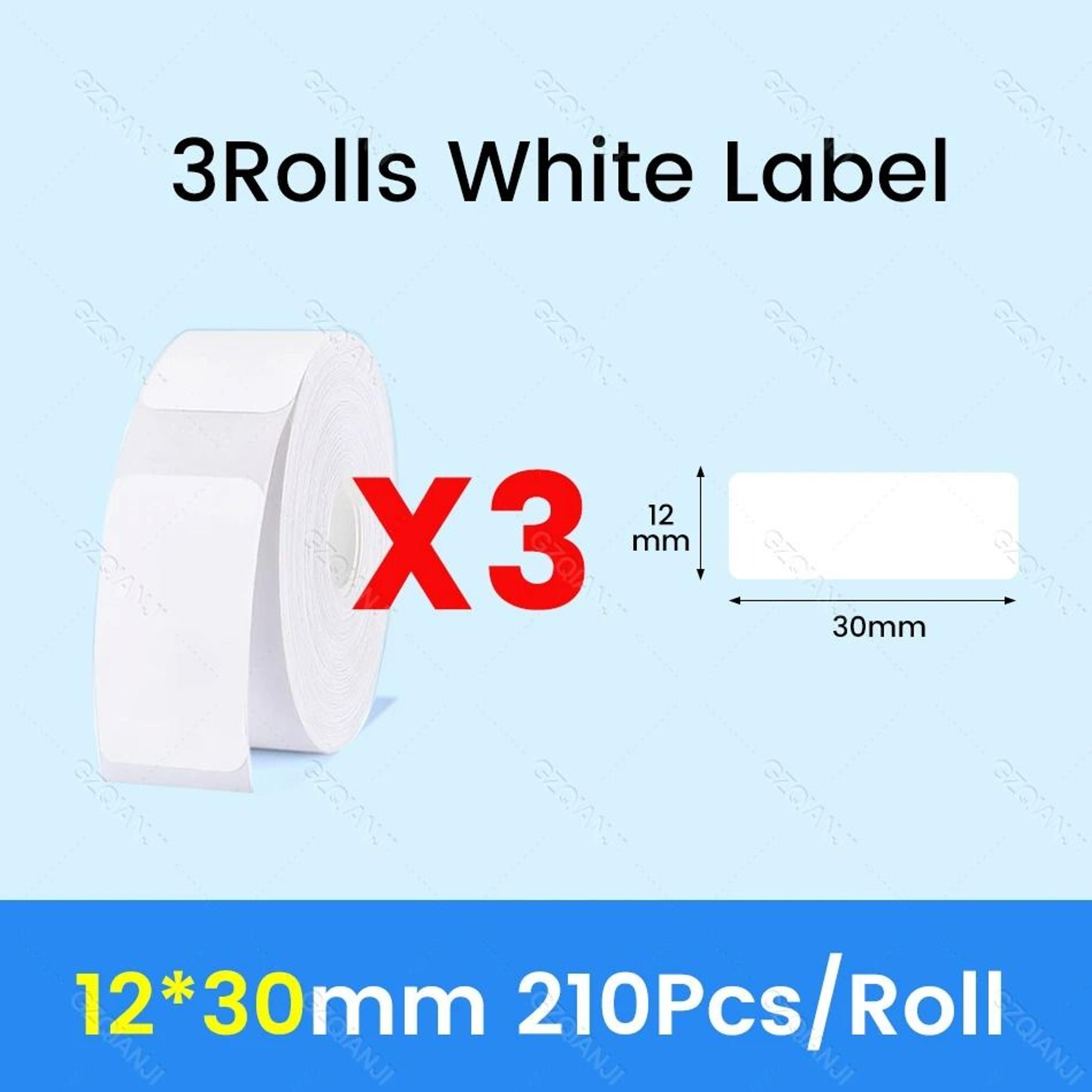 Waterproof Direct Thermal Label Paper Rolls For NiiMbot D11 D110  D101 6