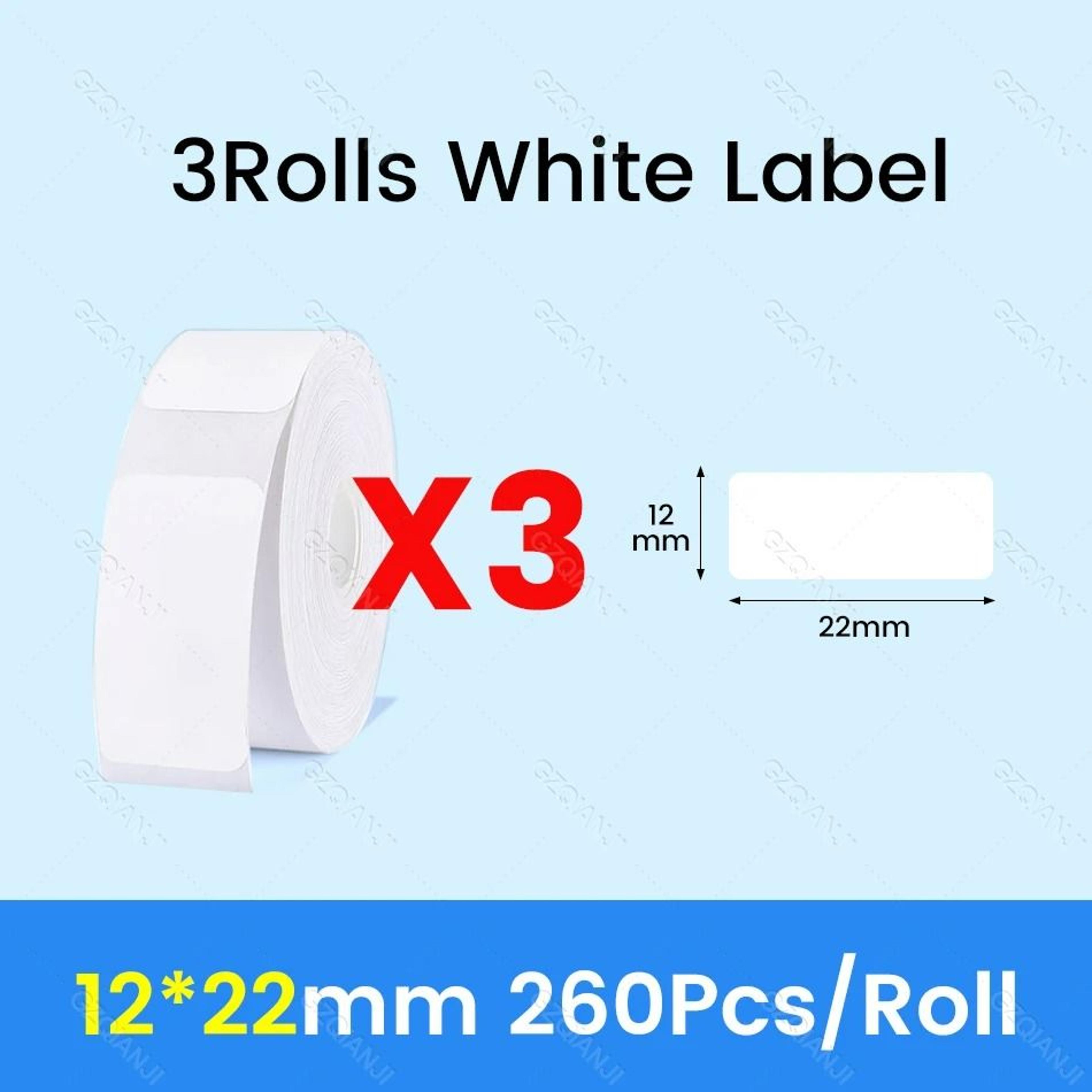 Waterproof Direct Thermal Label Paper Rolls For NiiMbot D11 D110  D101 13