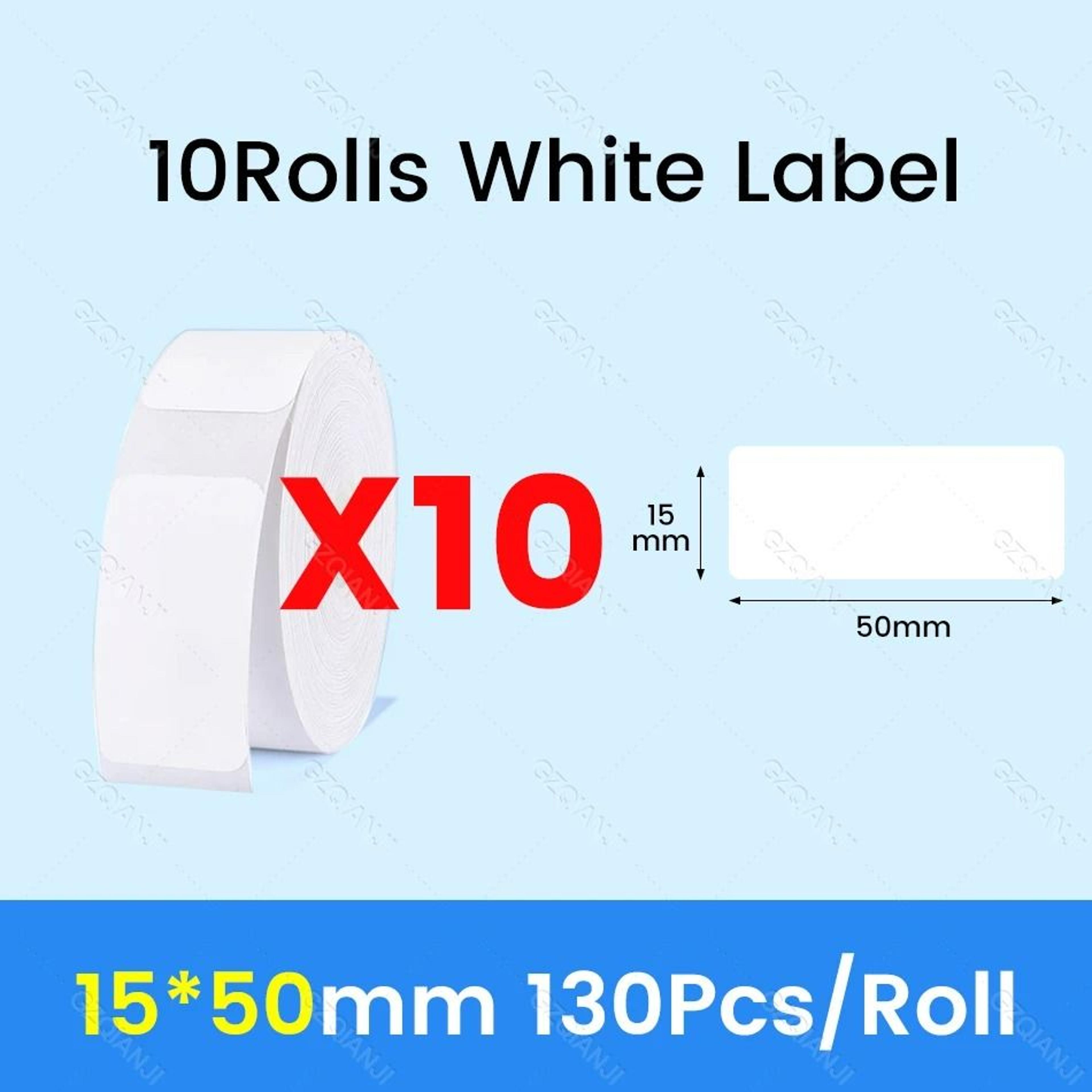 Waterproof Direct Thermal Label Paper Rolls For NiiMbot D11 D110  D101 12