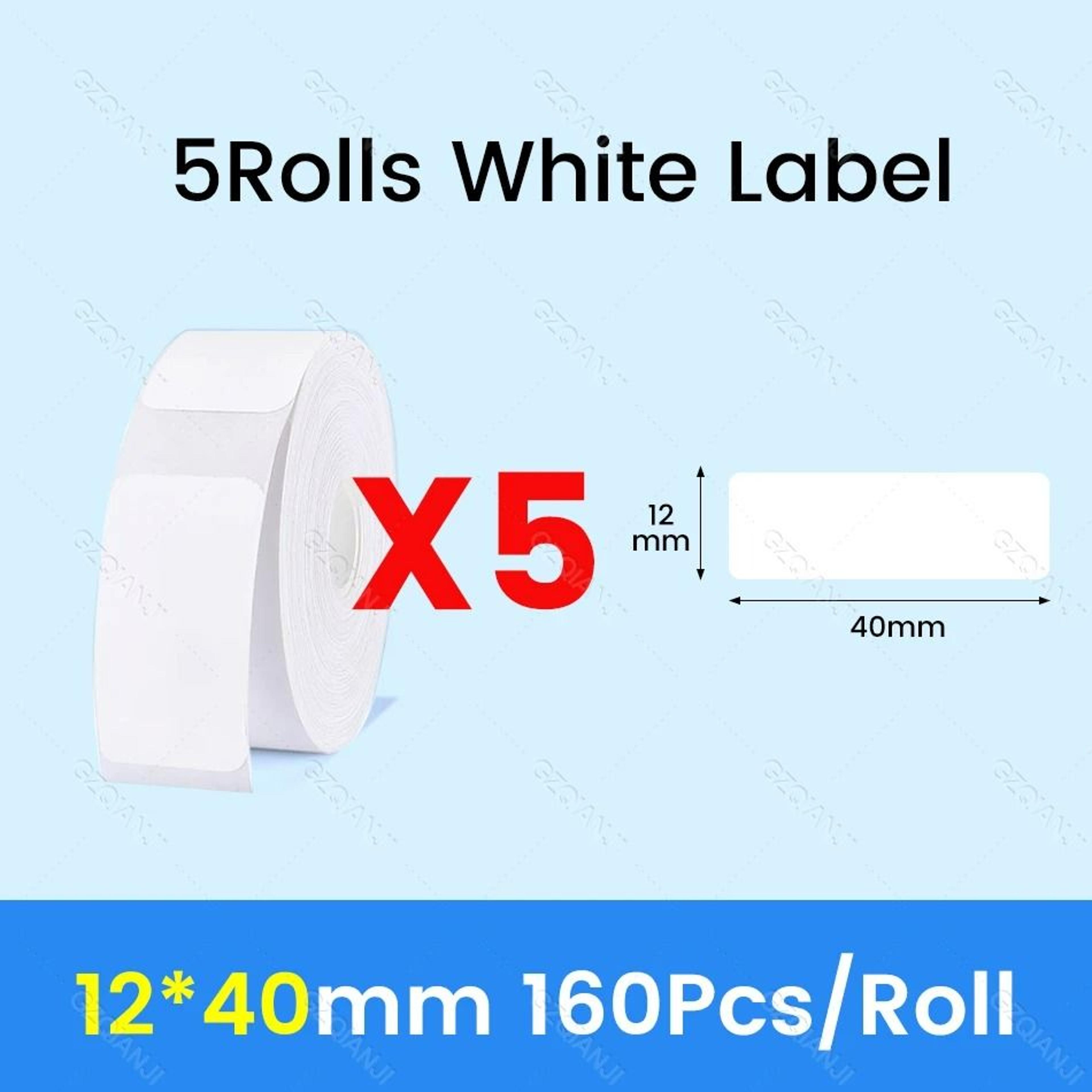 Waterproof Direct Thermal Label Paper Rolls For NiiMbot D11 D110  D101 16
