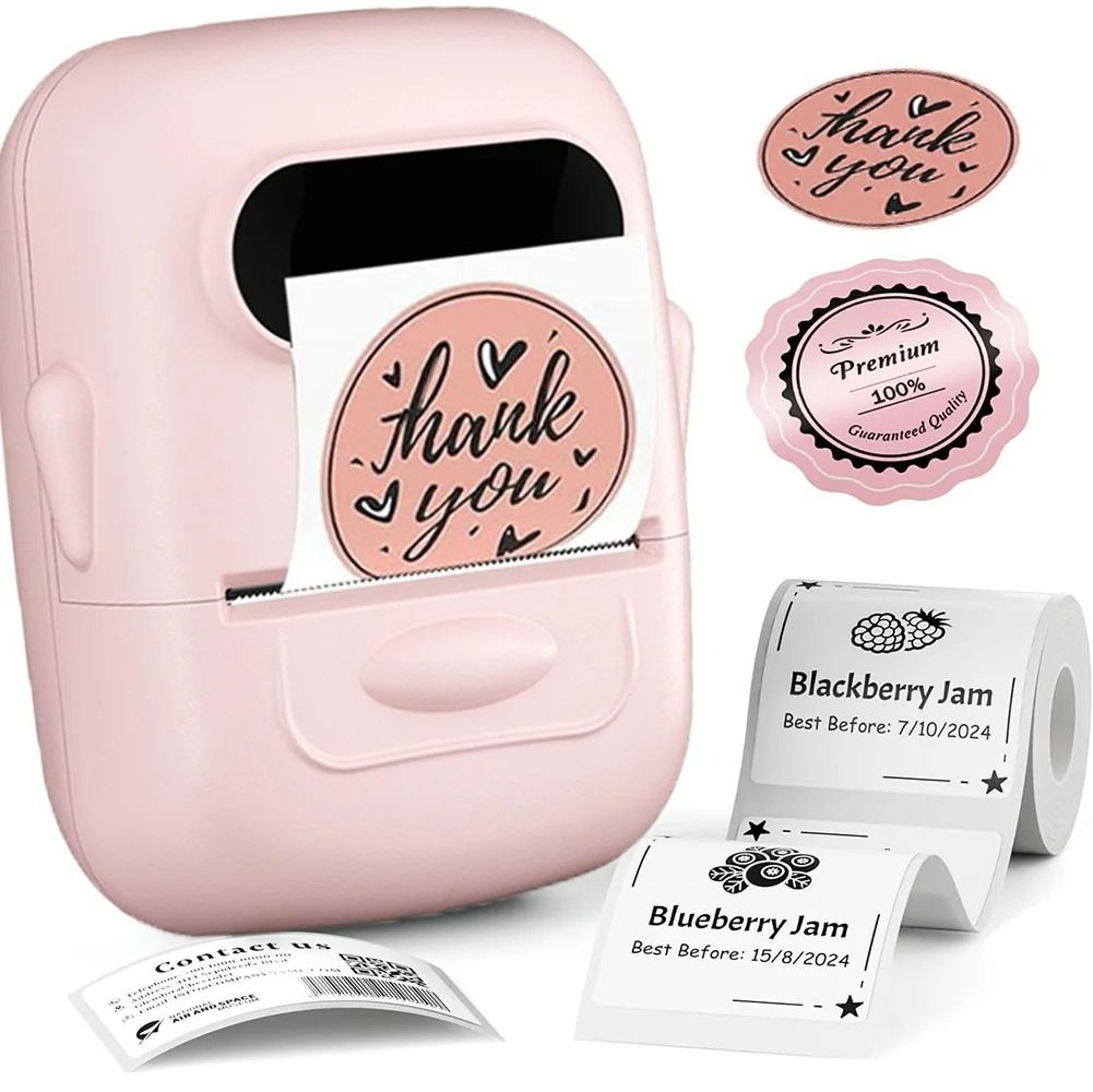 medium-format wireless thermal label printer & diy sticker maker