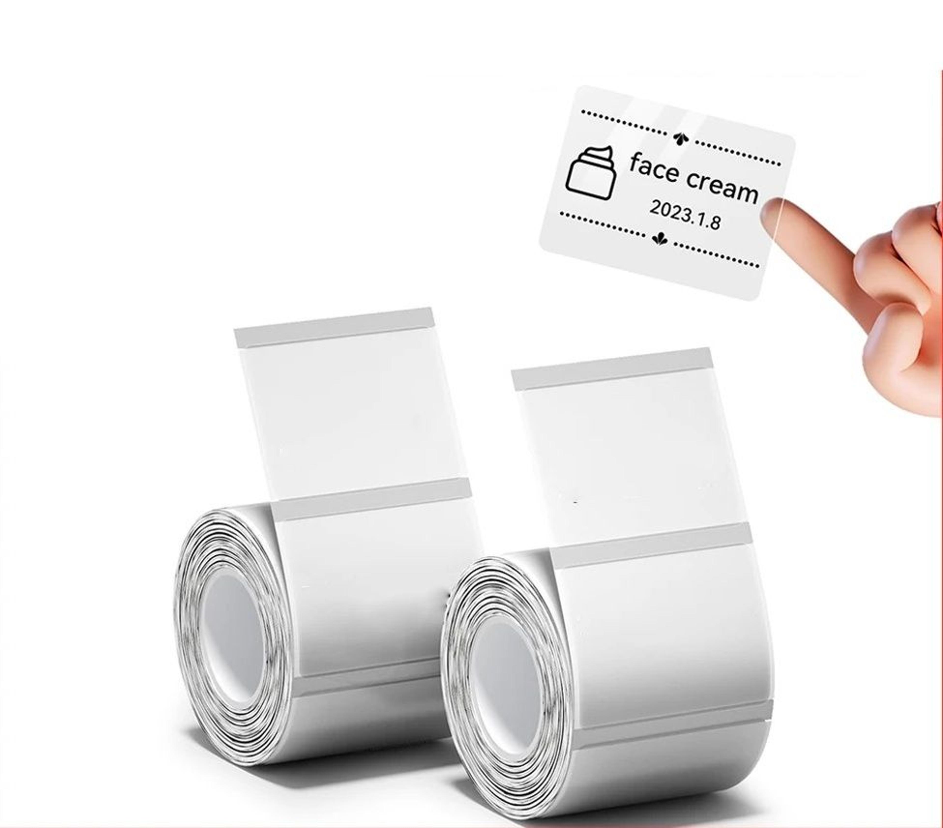 clear transparent & white waterproof thermal label paper rolls