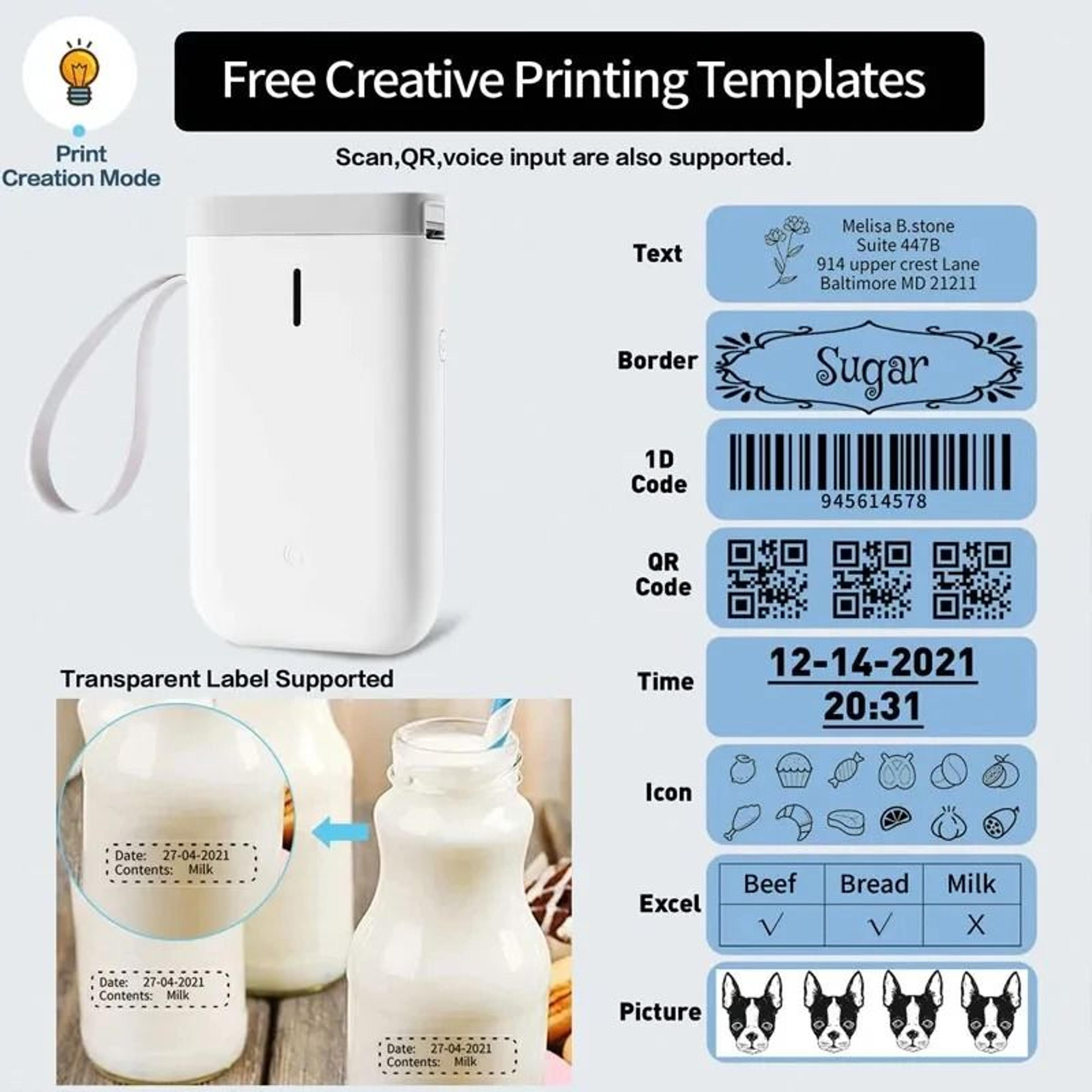 Transparent SelfAdhesive Thermal Label Paper Rolls 2
