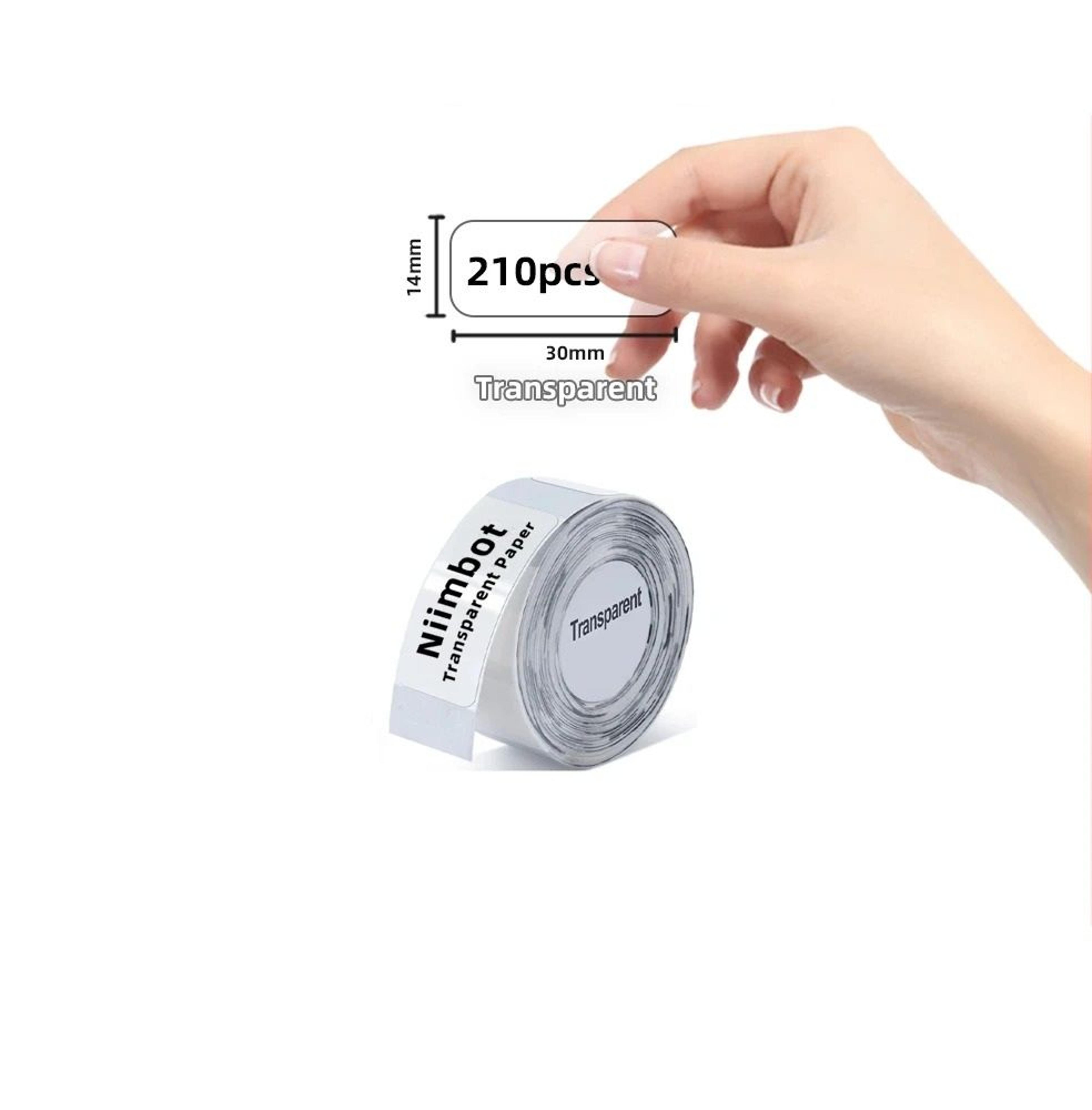 transparent self-adhesive thermal label paper rolls