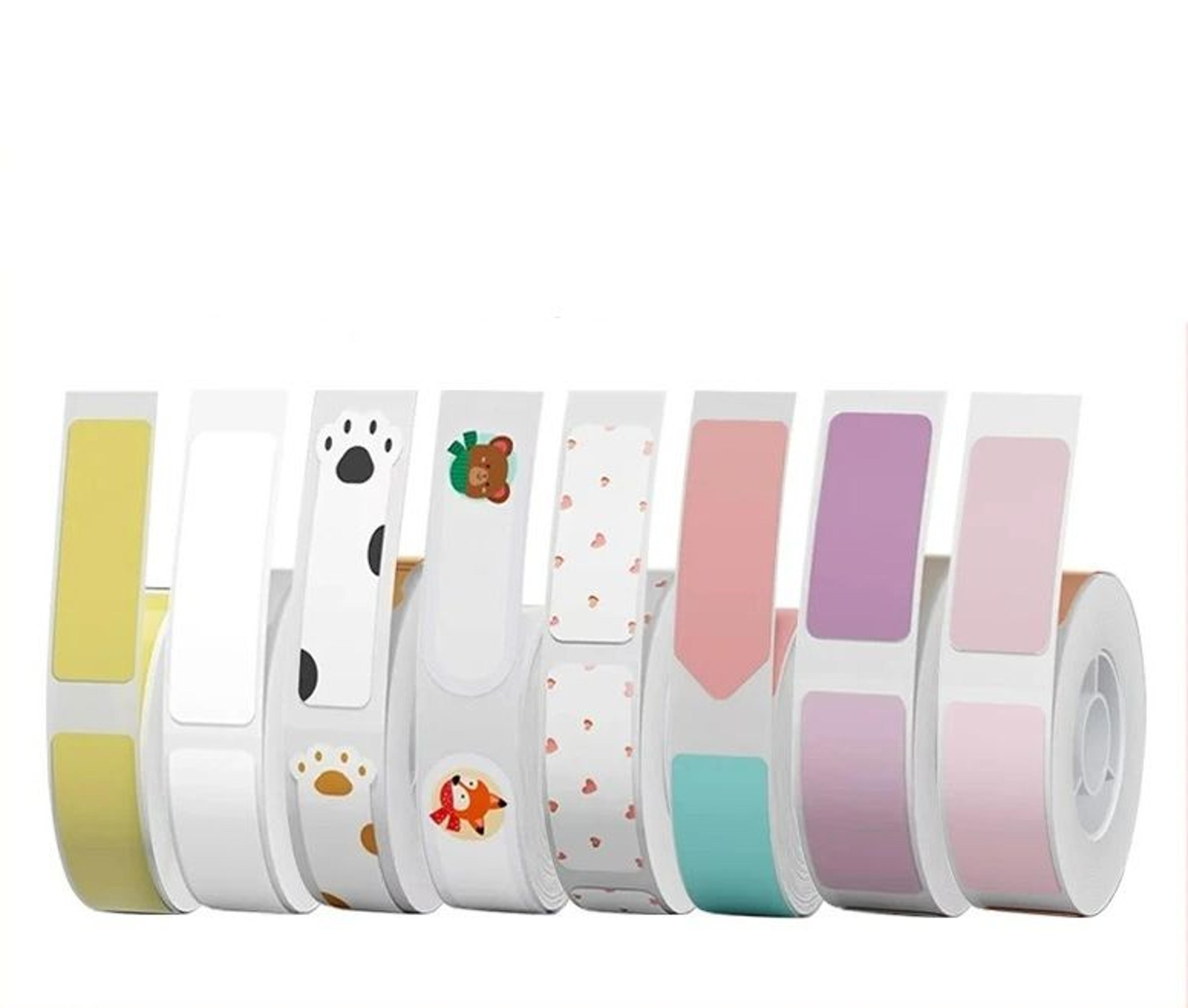 waterproof & oil-resistant self-adhesive thermal label paper rolls for portable printer