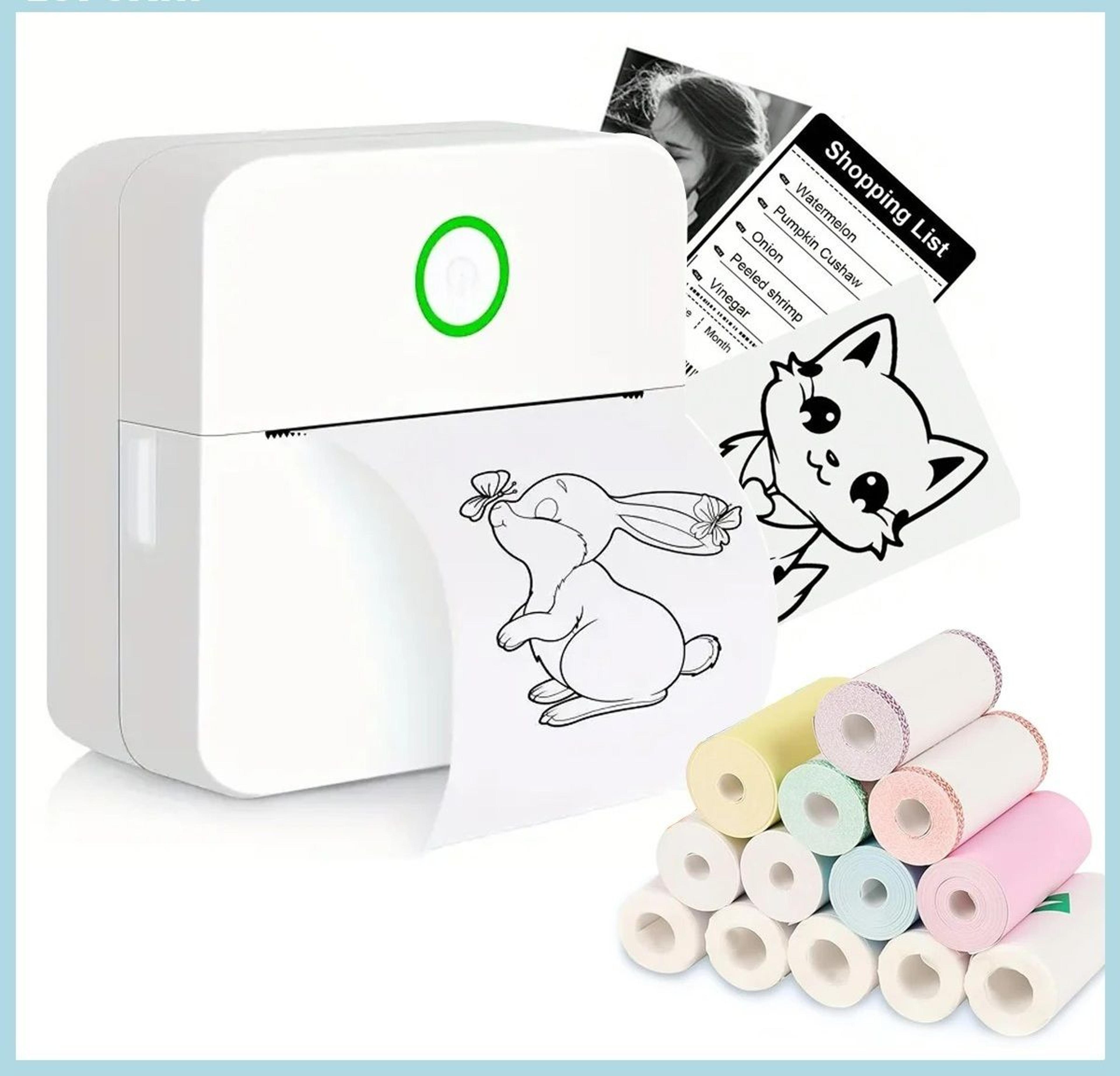 bluetooth pocket thermal mini sticker printer