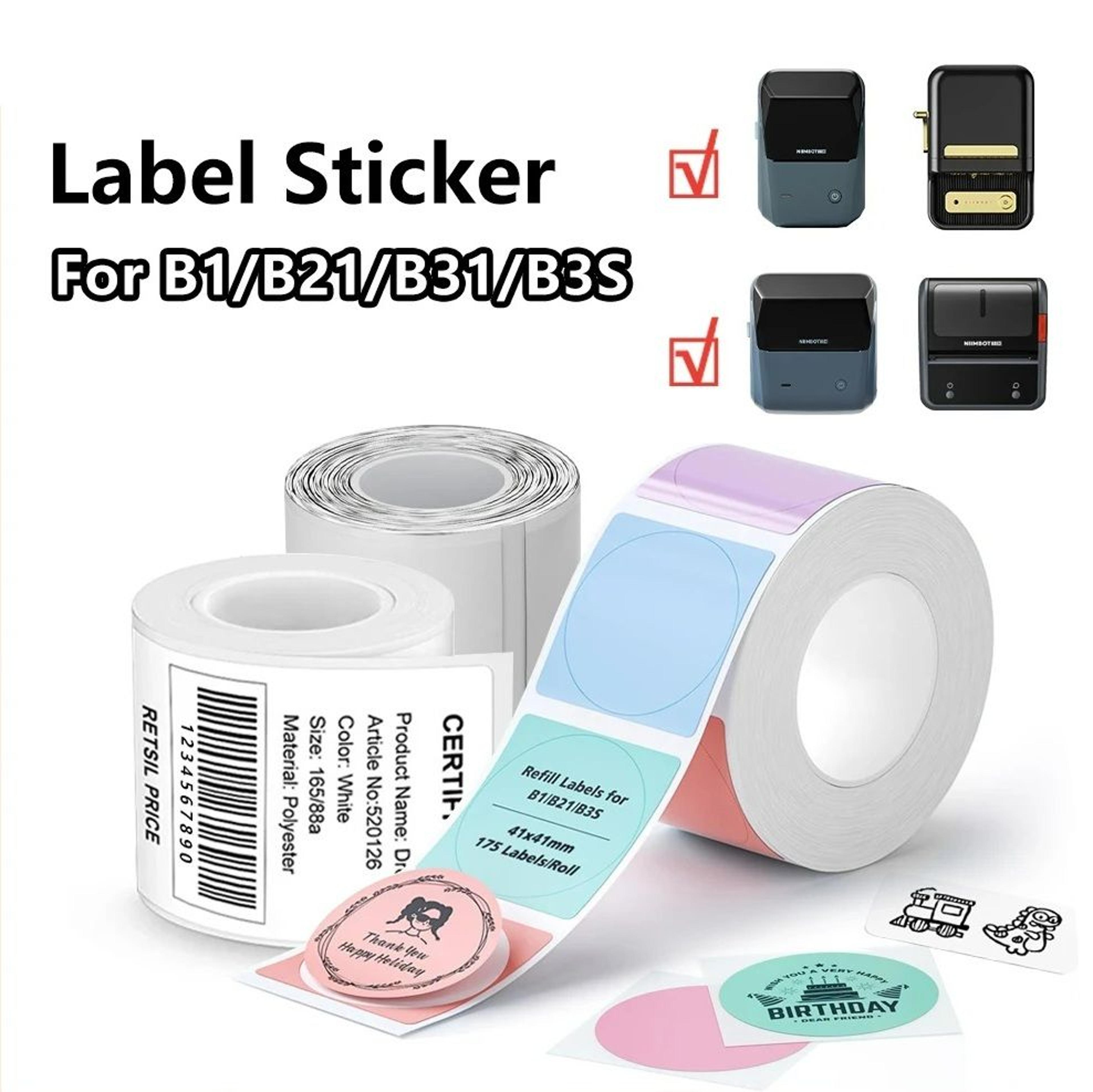 multipurpose direct thermal label sticker rolls