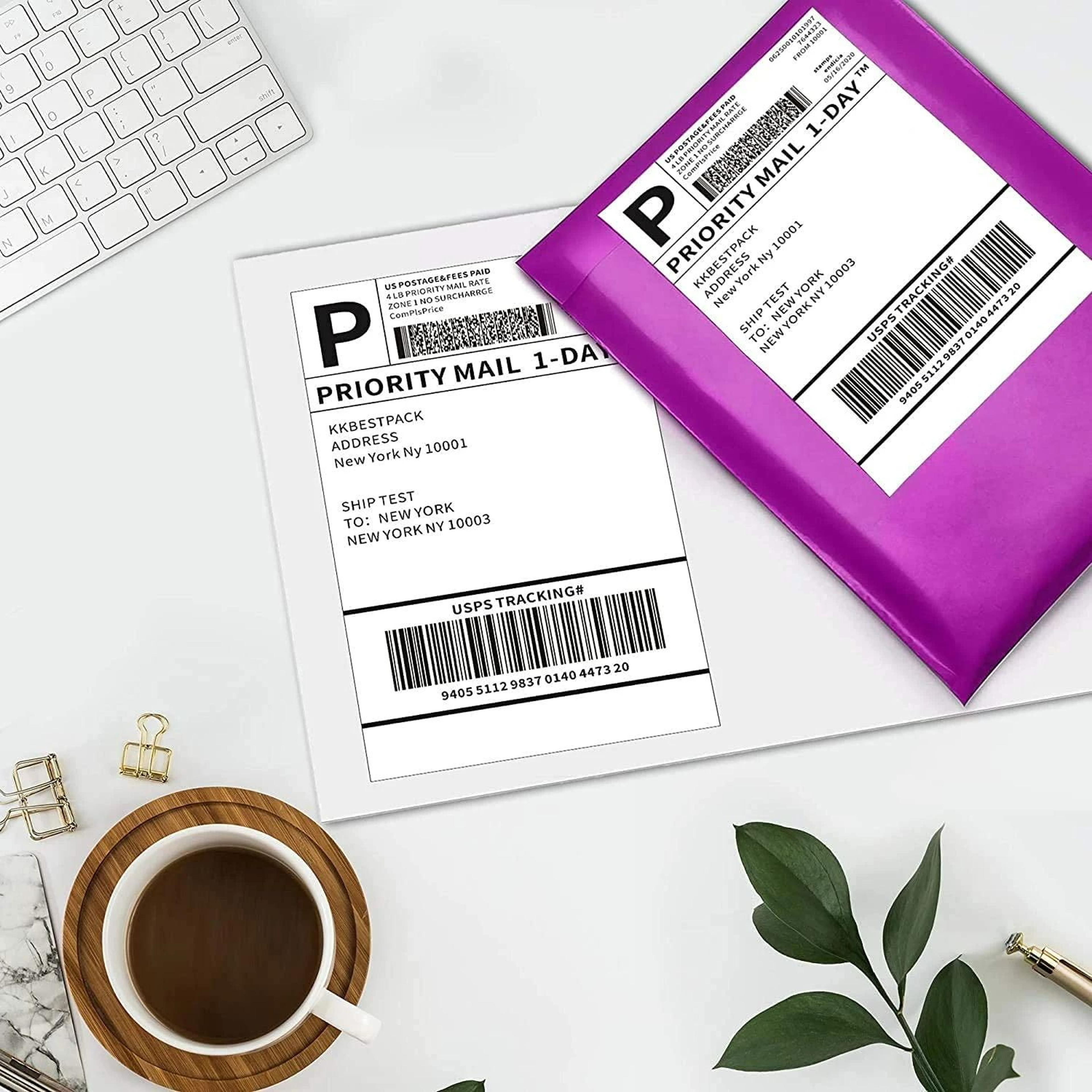 4x6 inch fan-fold thermal shipping label paper