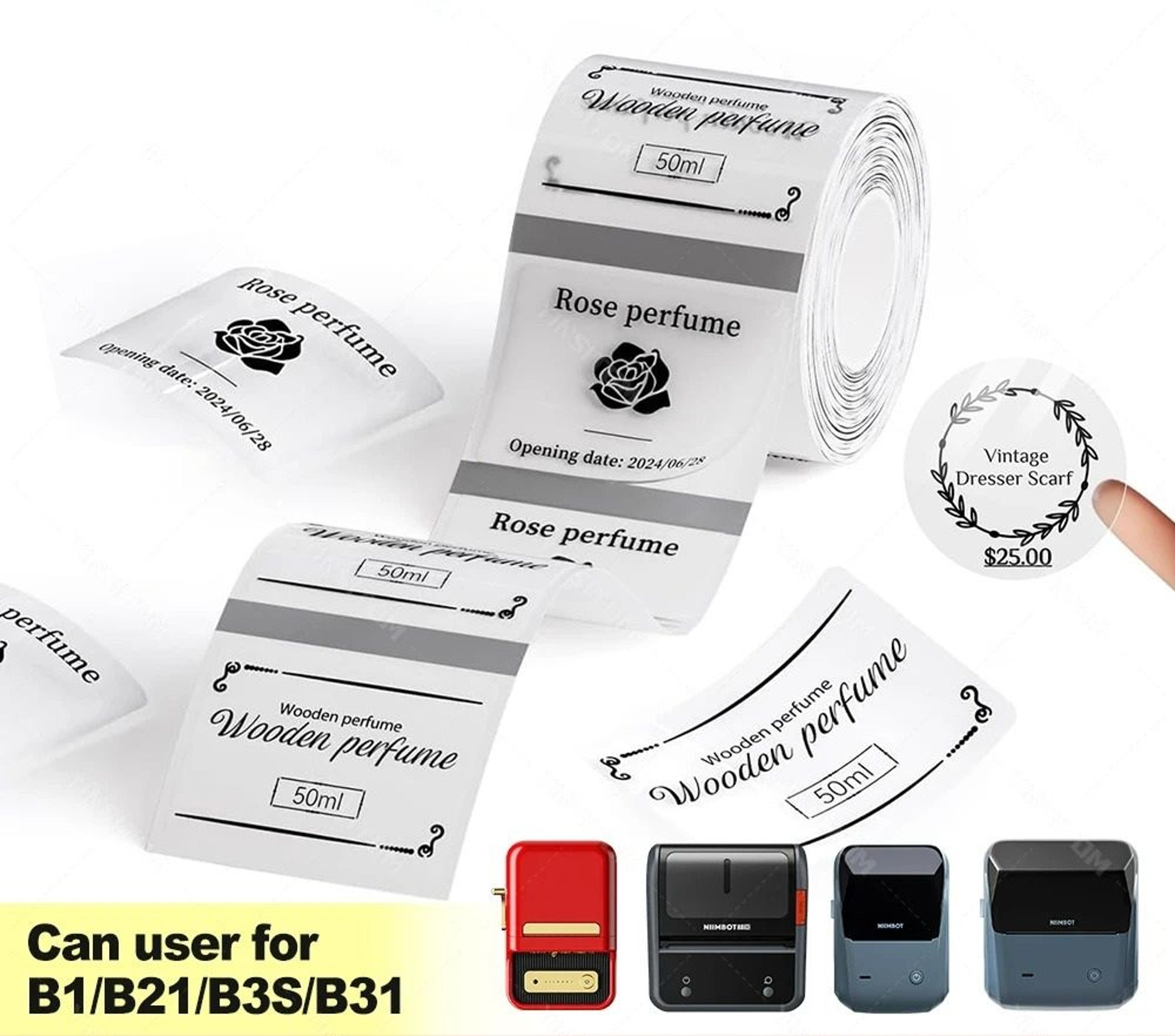 transparent thermal label sticker rolls