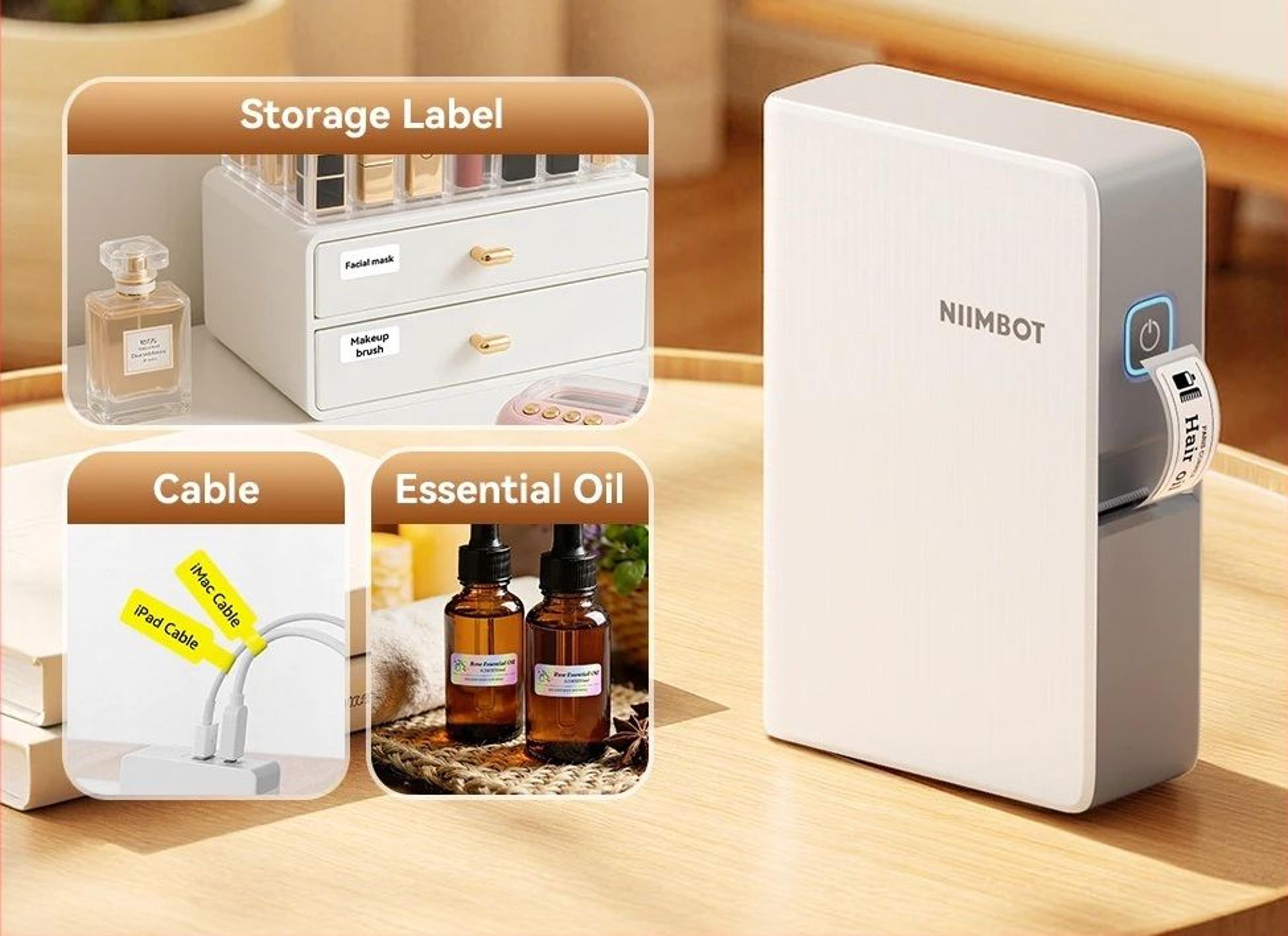 portable thermal transfer pocket label maker with pet labels