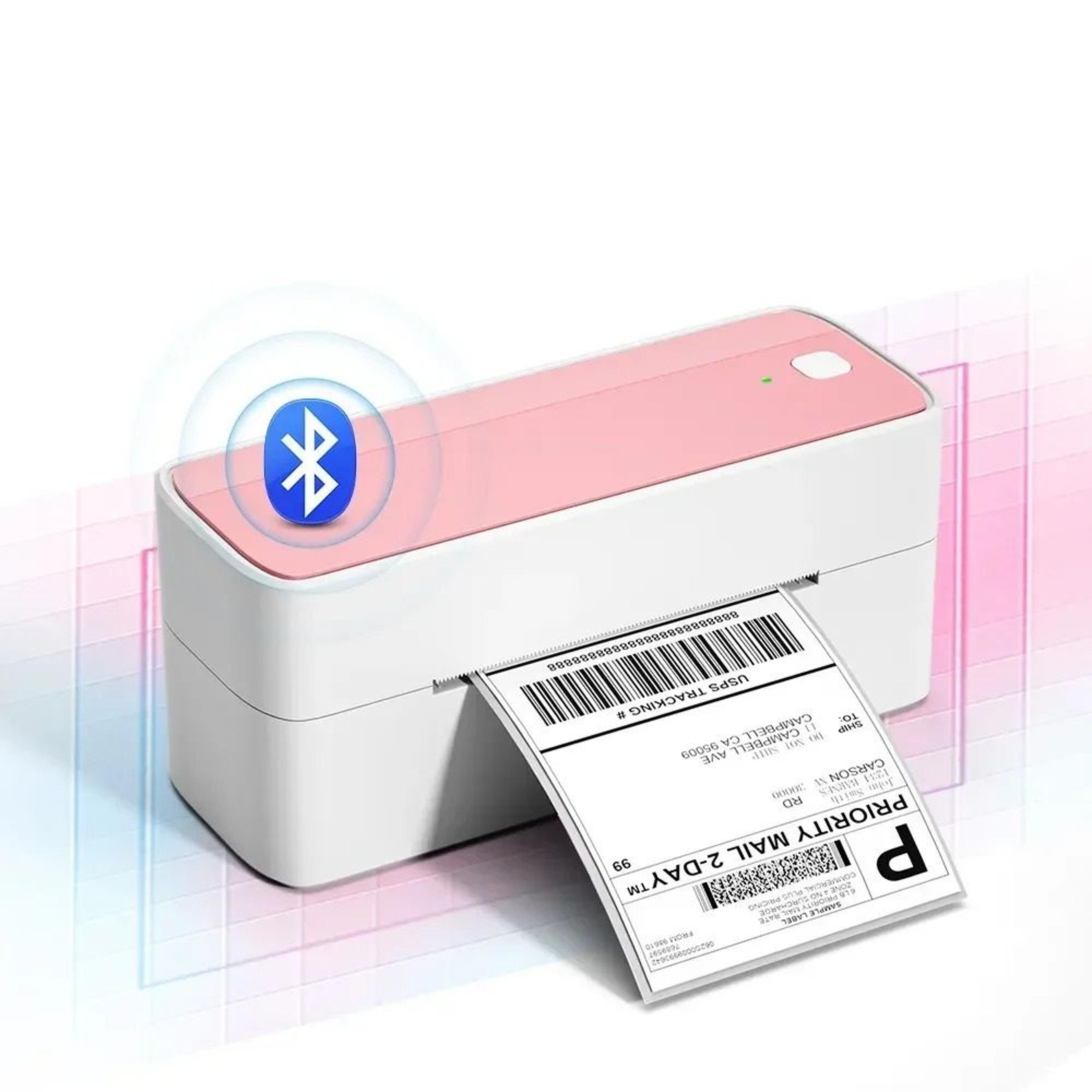 4x6 wireless bluetooth thermal shipping label printer for ios, android, mac & windows