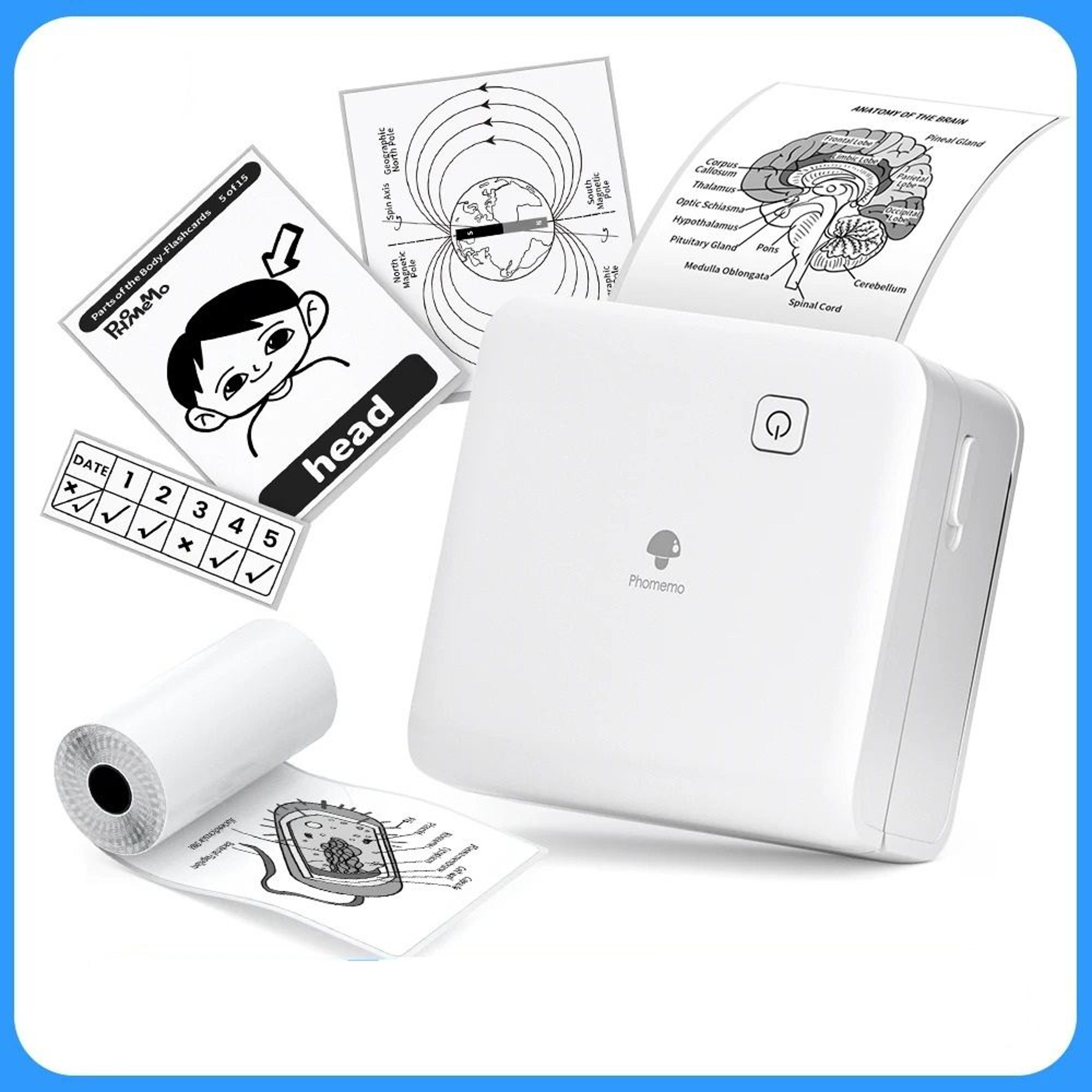 300 dpi portable mini thermal pocket printer for ios & android
