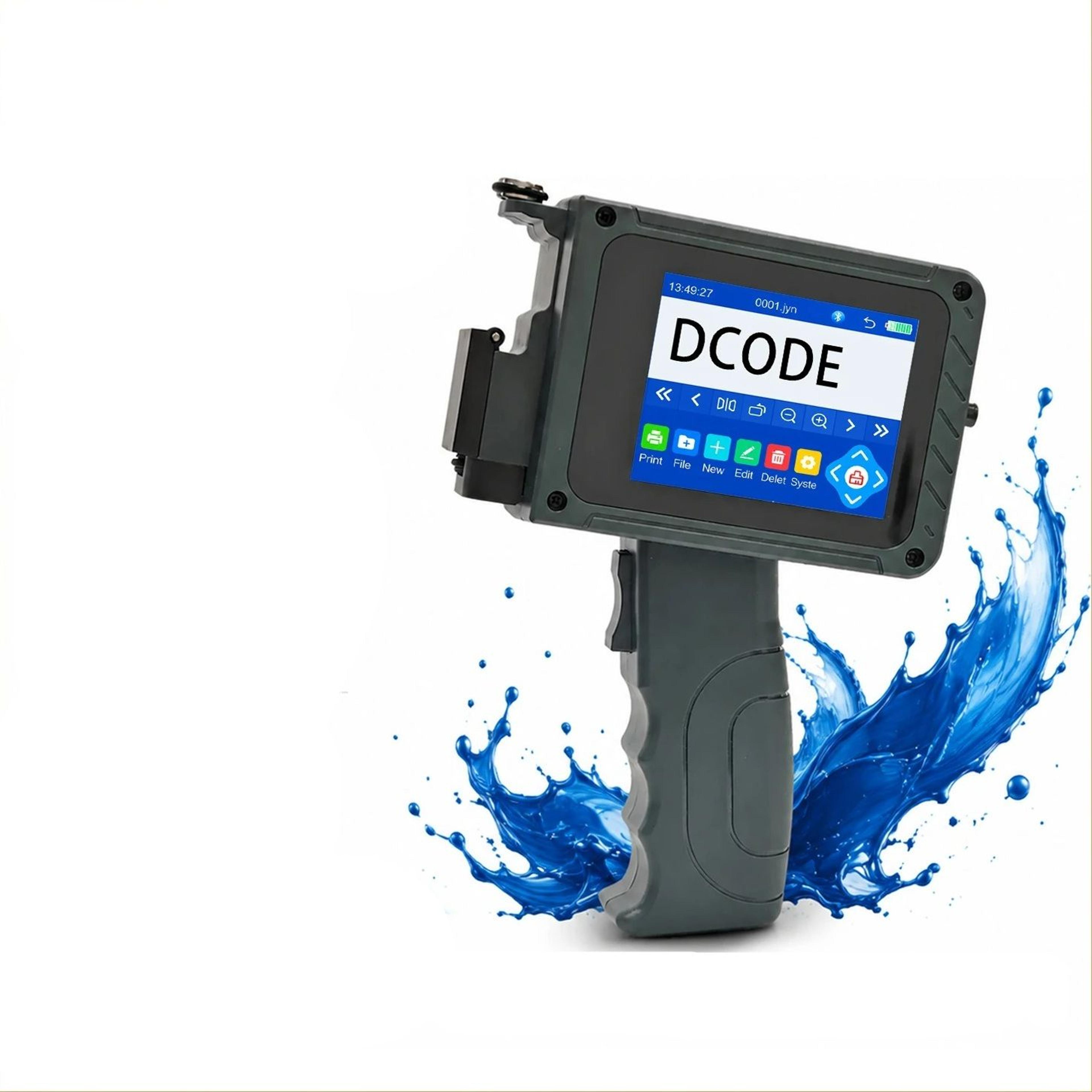 12.7mm mini handheld inkjet printer for qr code, logo & date printing
