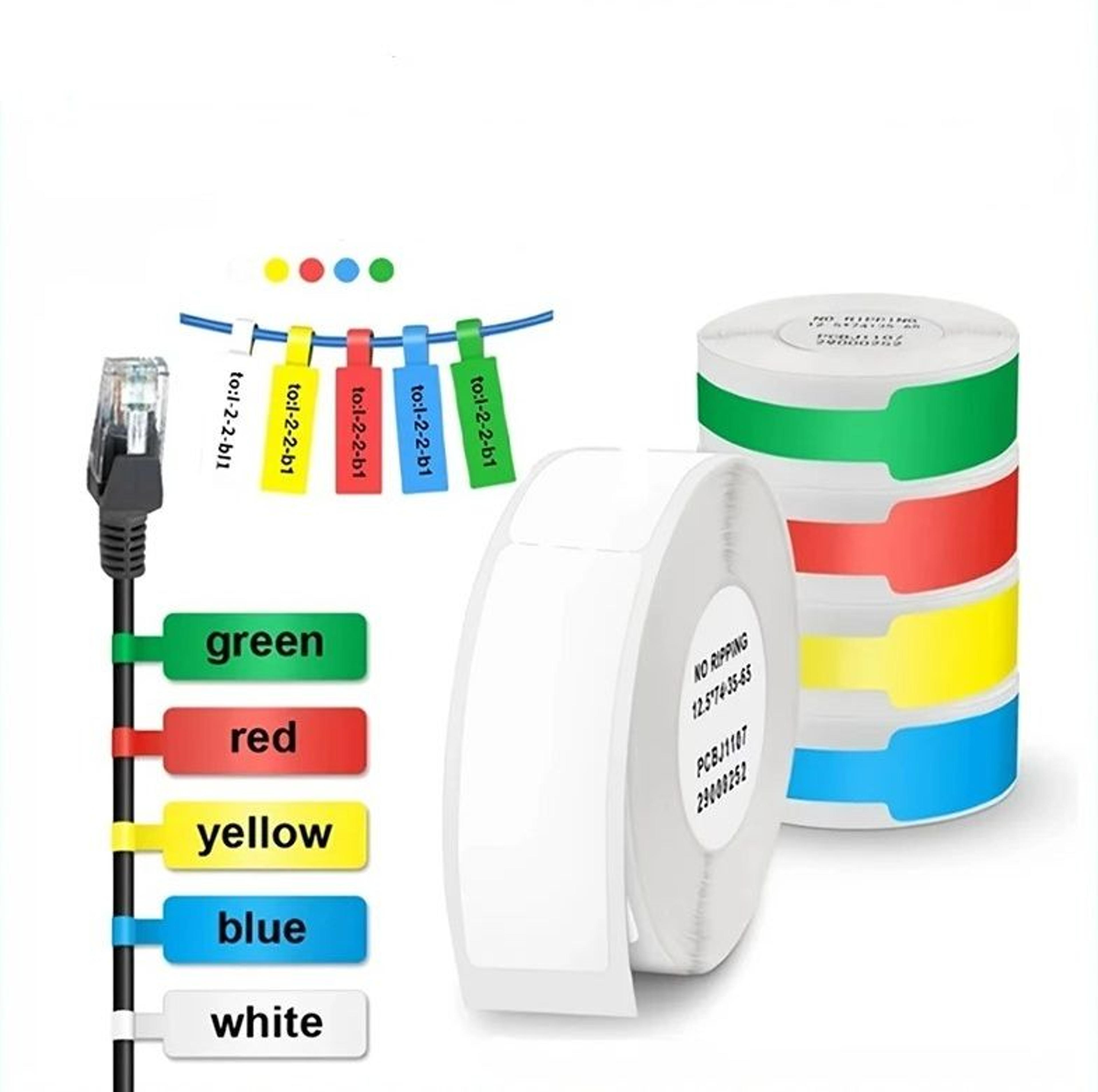 waterproof self-adhesive thermal cable label rolls