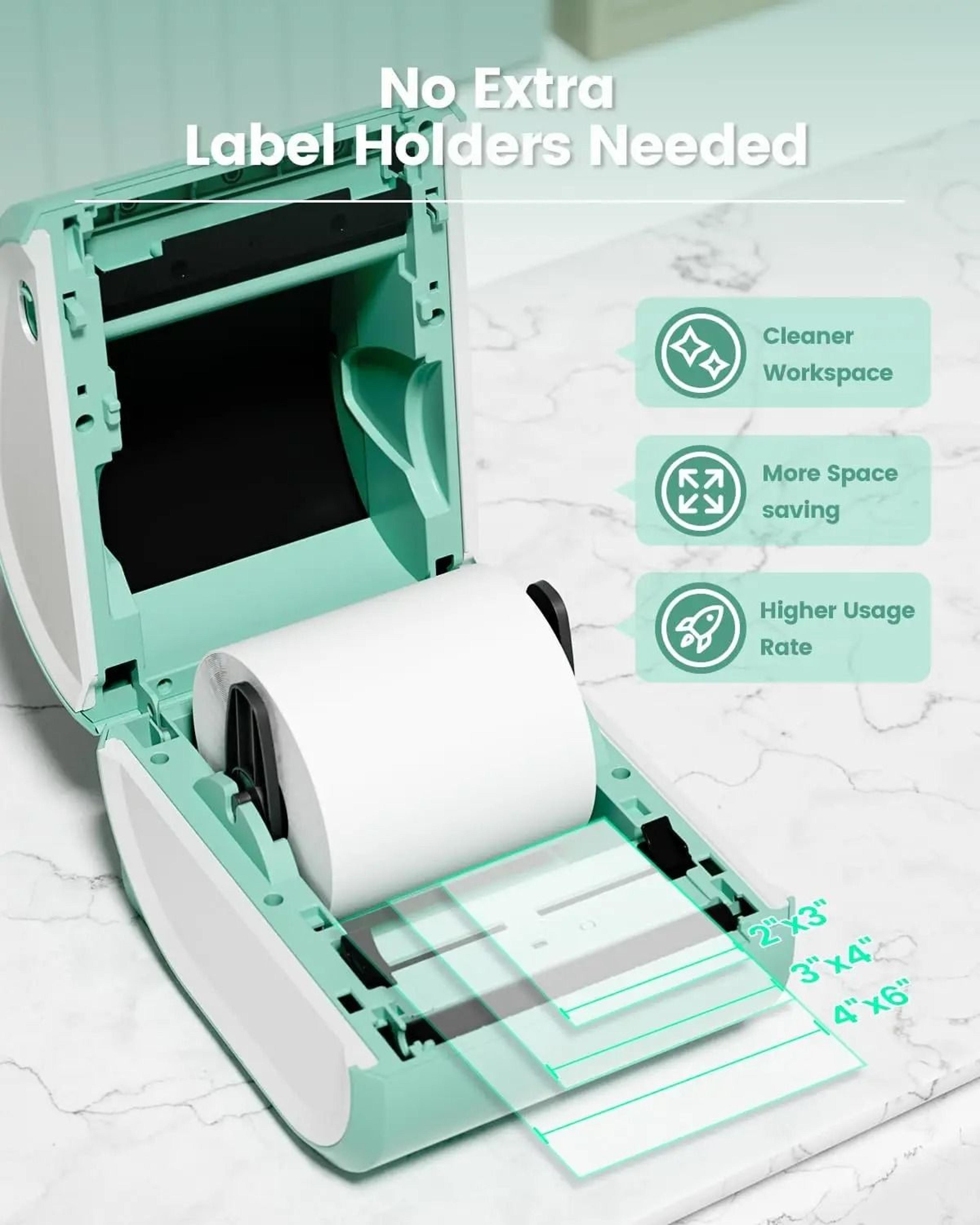 Desktop Wireless HighSpeed 4x6 Bluetooth Thermal Shipping Label Printer 4