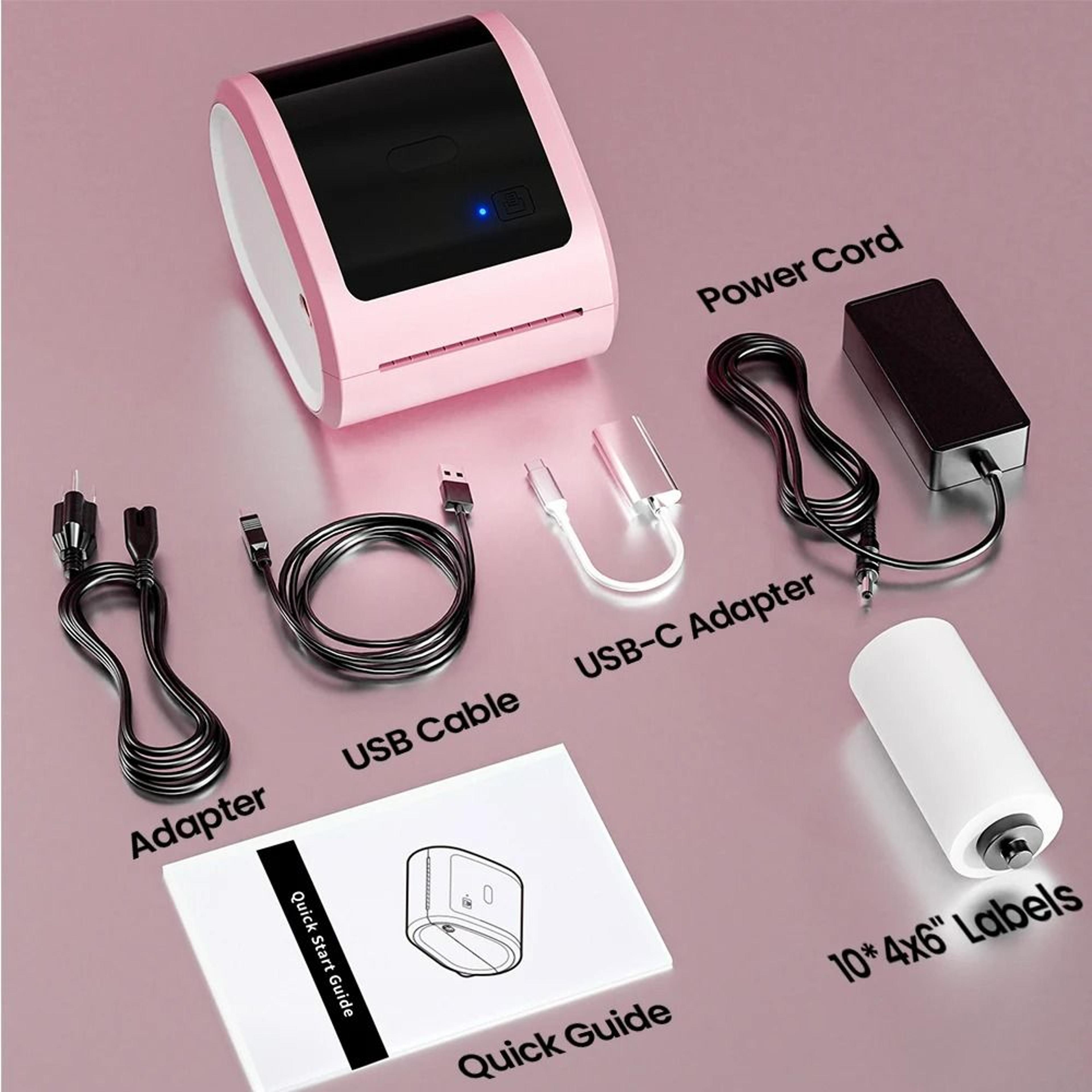 Desktop Wireless HighSpeed 4x6 Bluetooth Thermal Shipping Label Printer 6