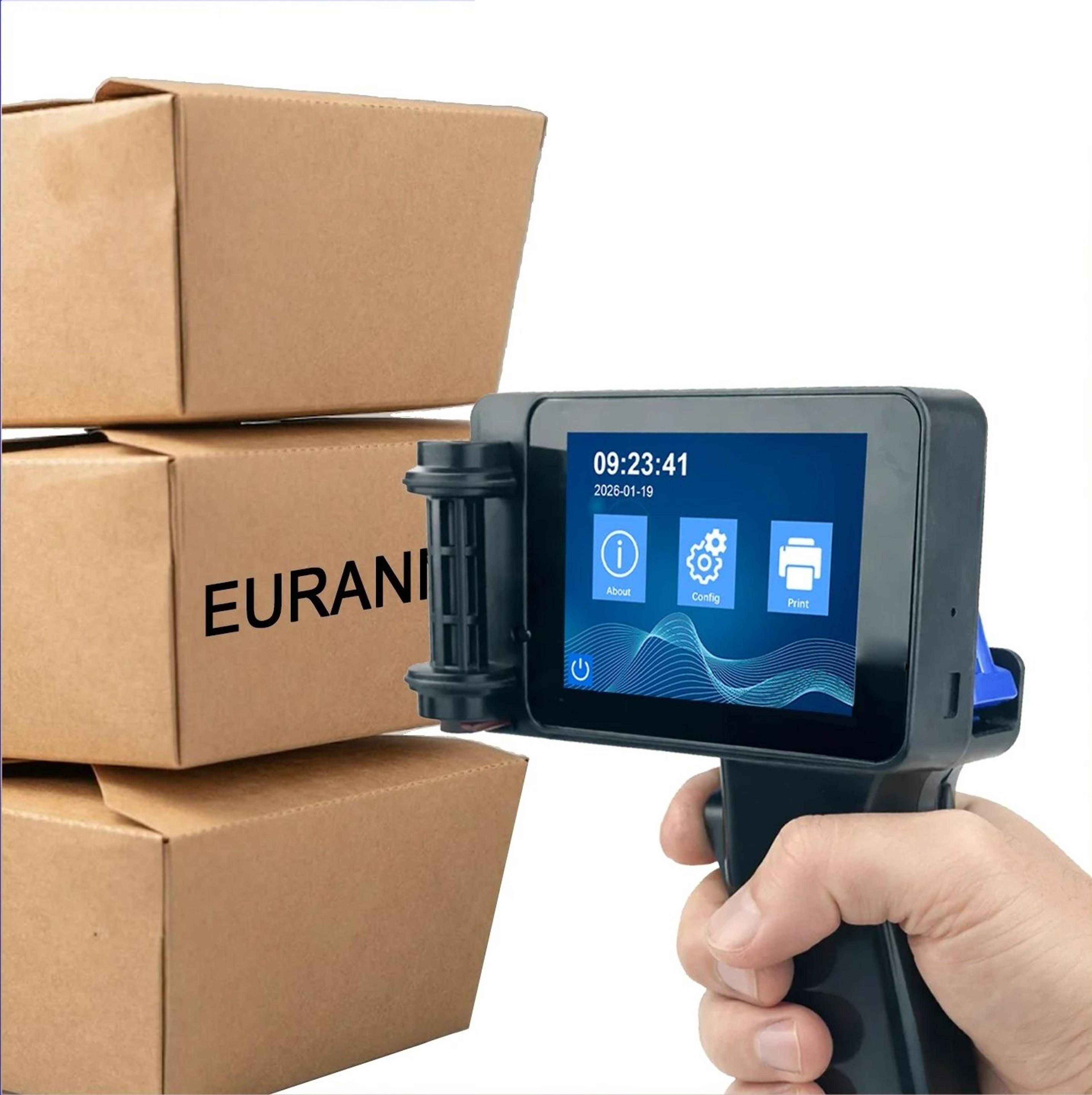 12.7mm & 25.4mm portable handheld inkjet printer for text, qr & barcodes