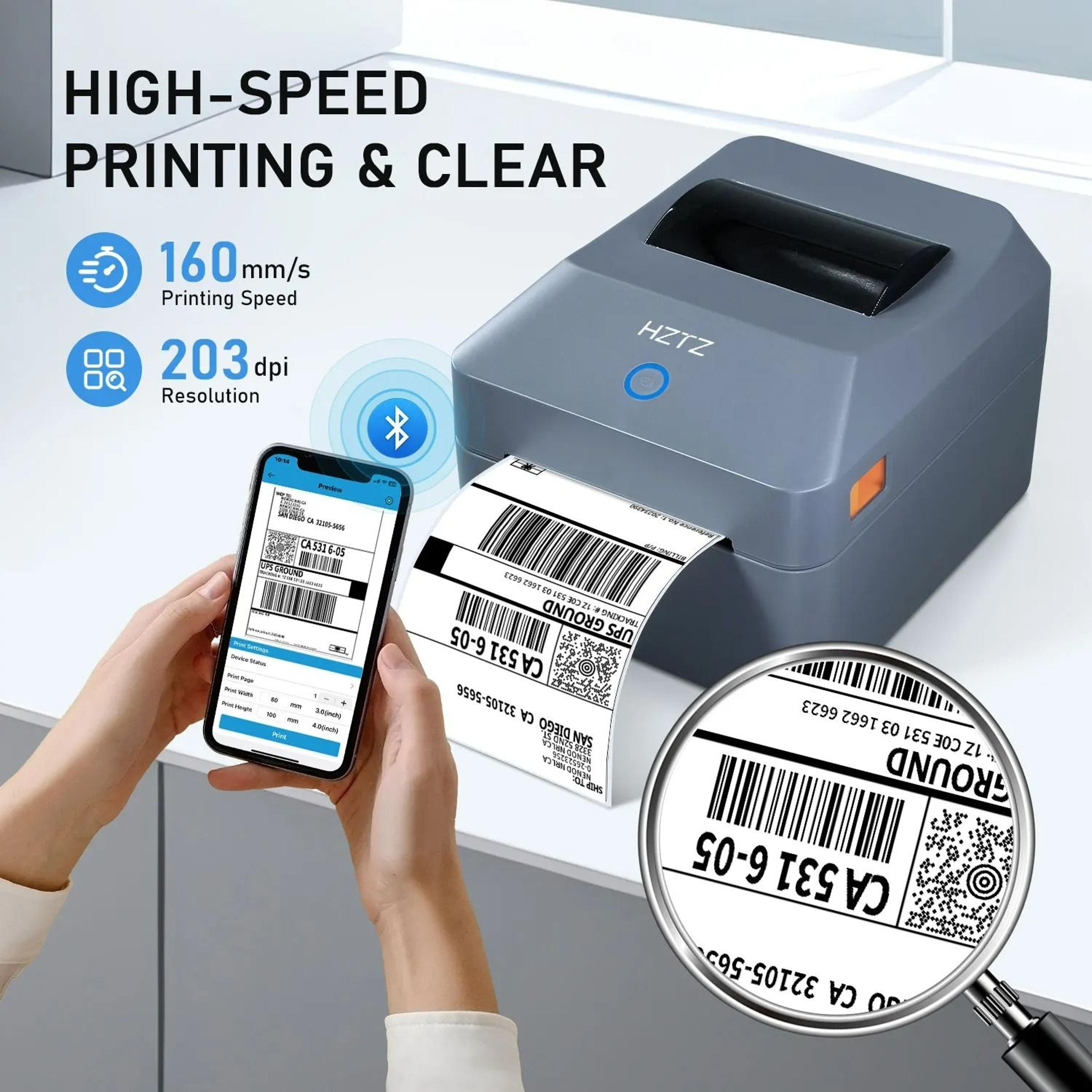 Elite Wireless 4x6 Desktop Thermal Shipping Label Printer For Packages 2
