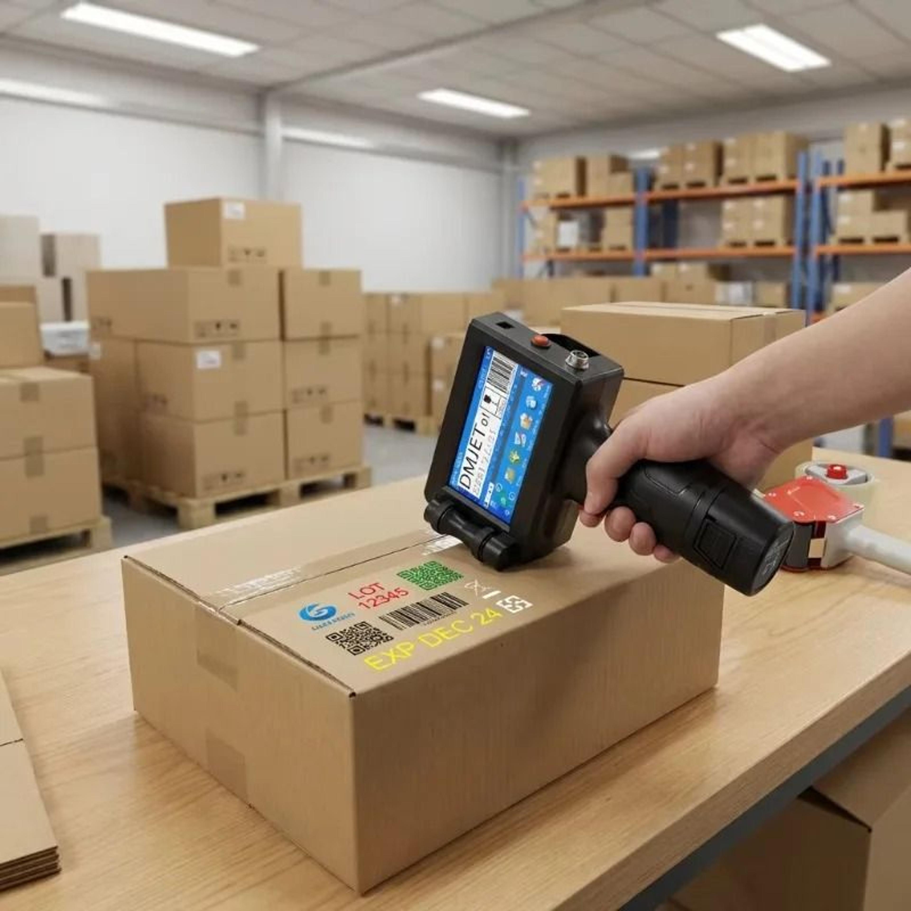 12.7mm handheld thermal inkjet printer for date & package coding
