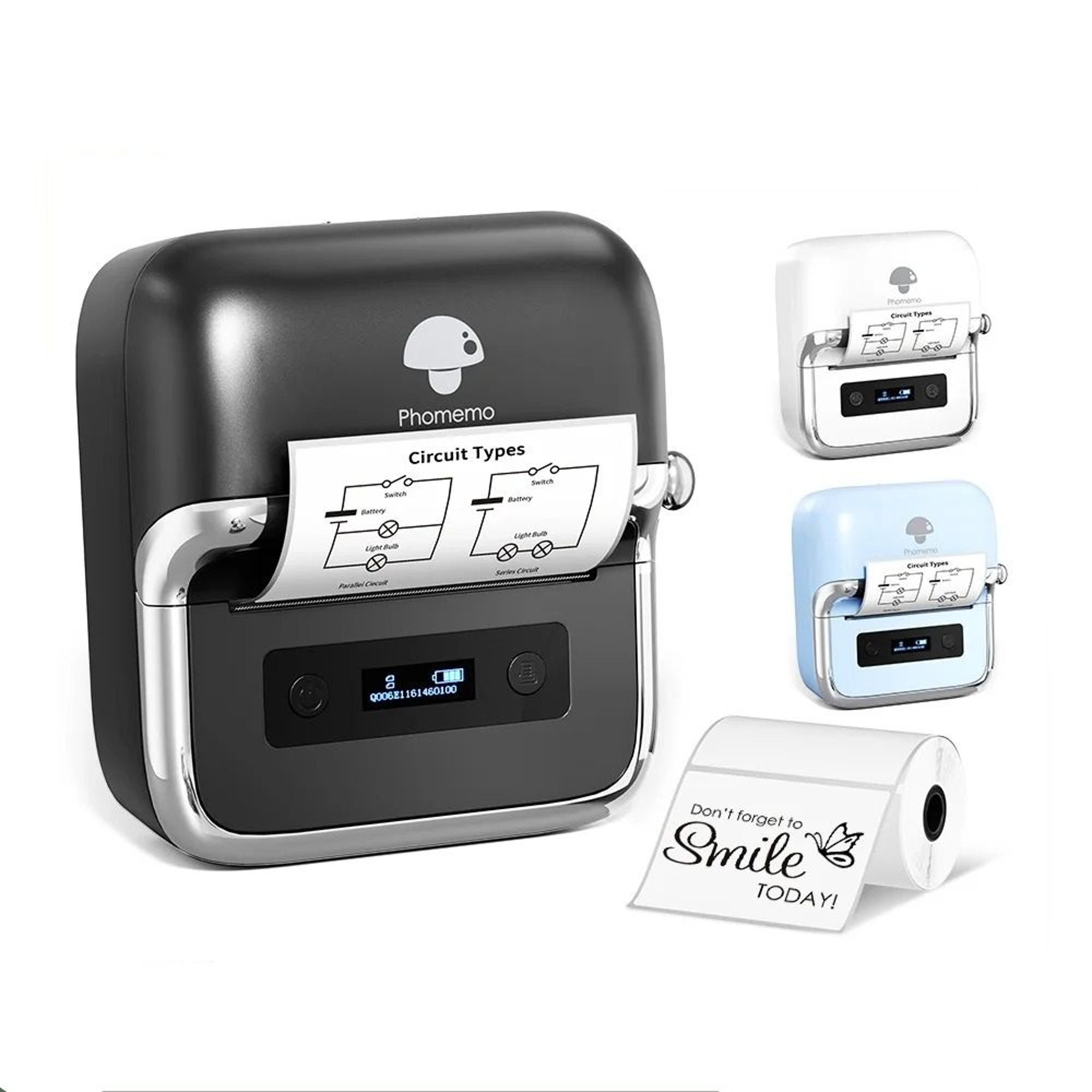 wireless 75mm portable thermal label & barcode maker