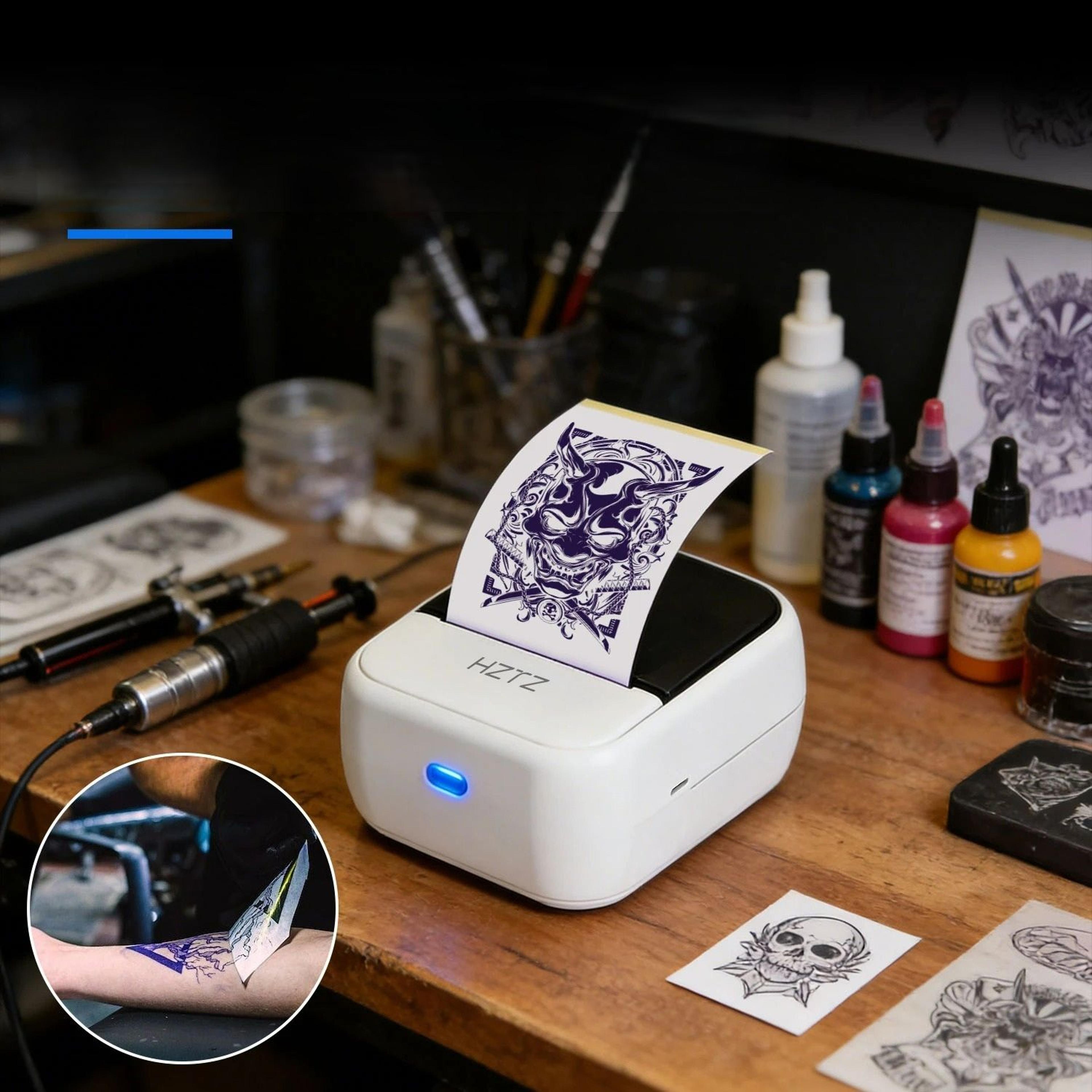 wireless mini portable thermal tattoo & label printer