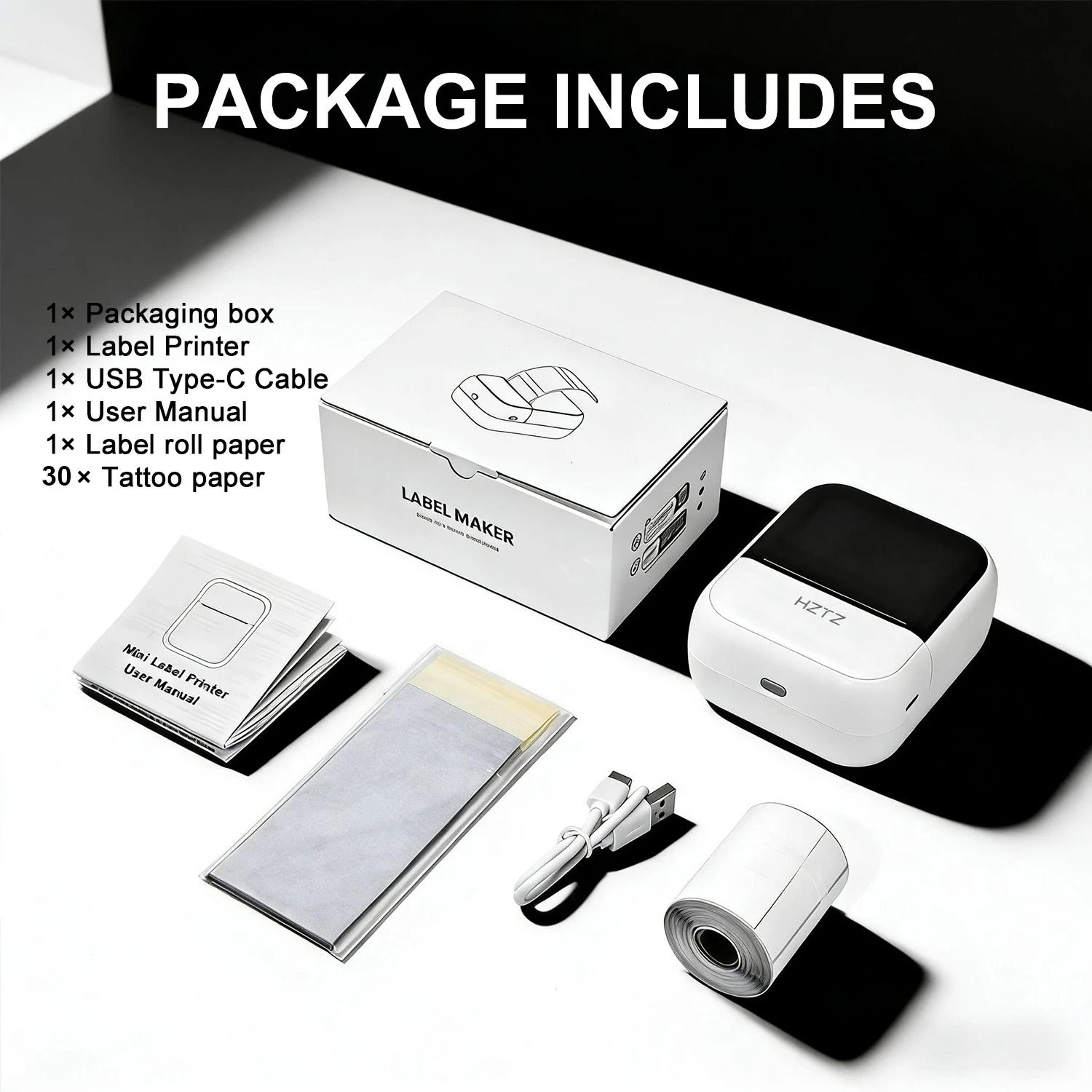 Wireless Mini Portable Thermal Tattoo  Label Printer 7