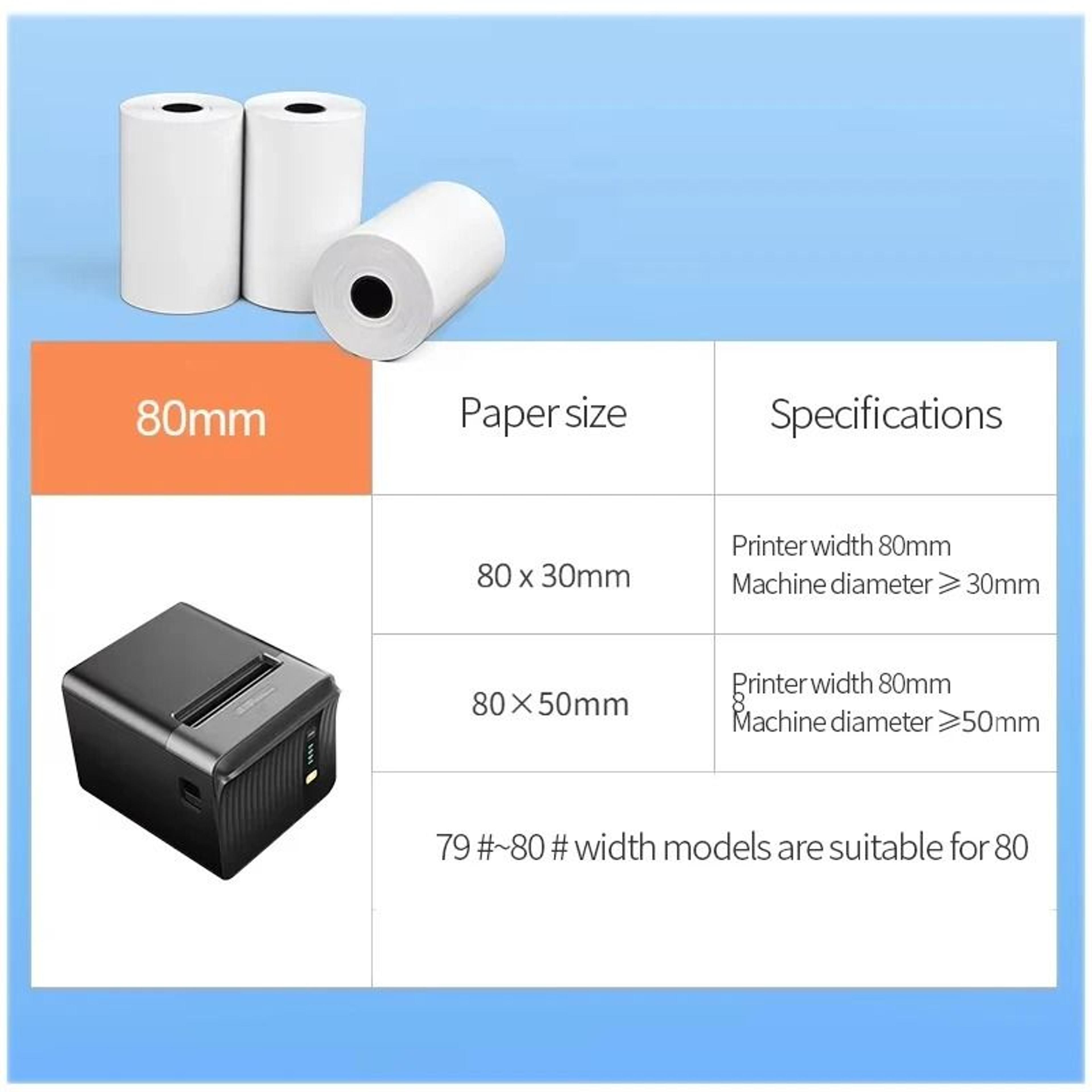 Thermal Receipt Paper Rolls 10Roll Pack 5