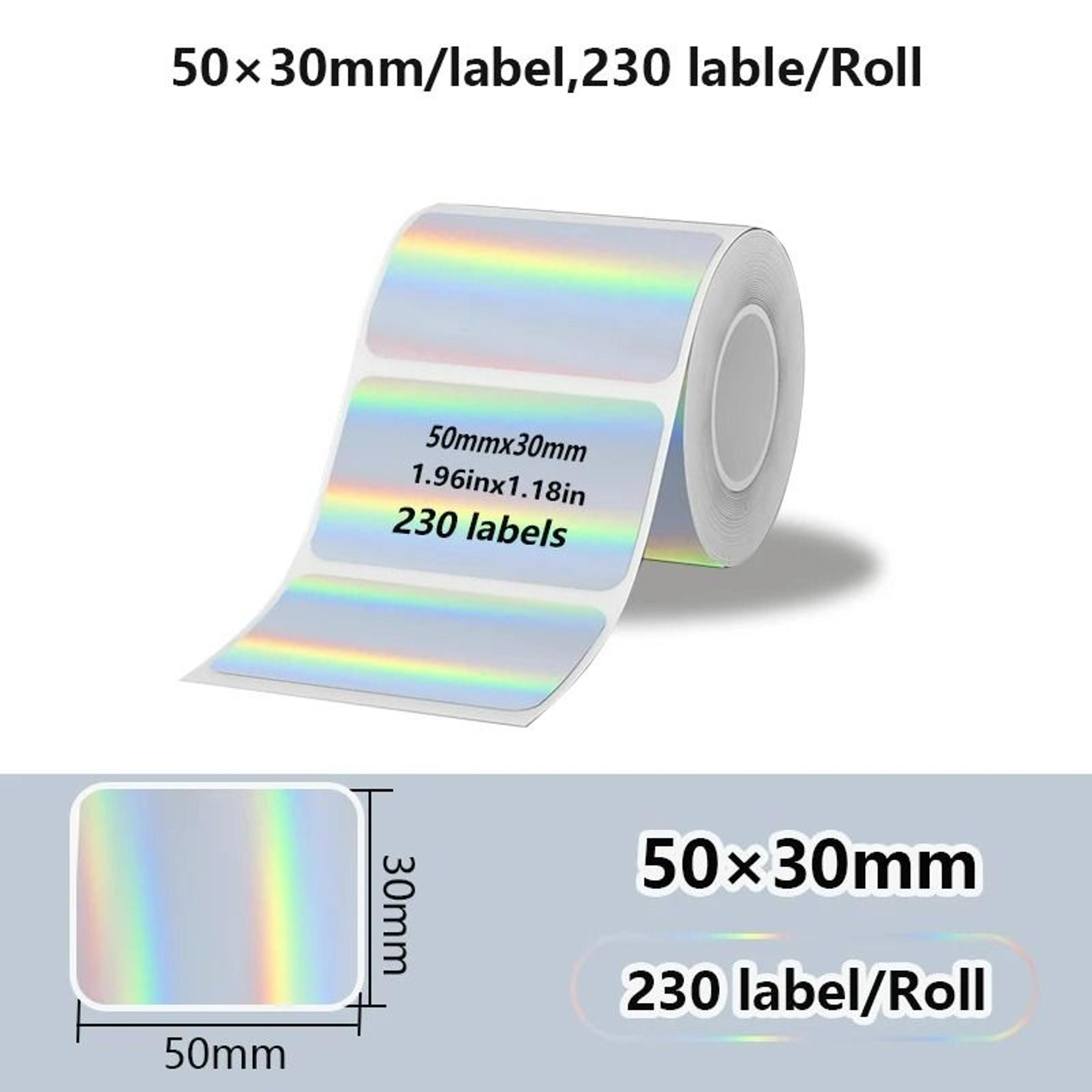 Laser Holographic Transparent Thermal Adhesive Label Rolls 14