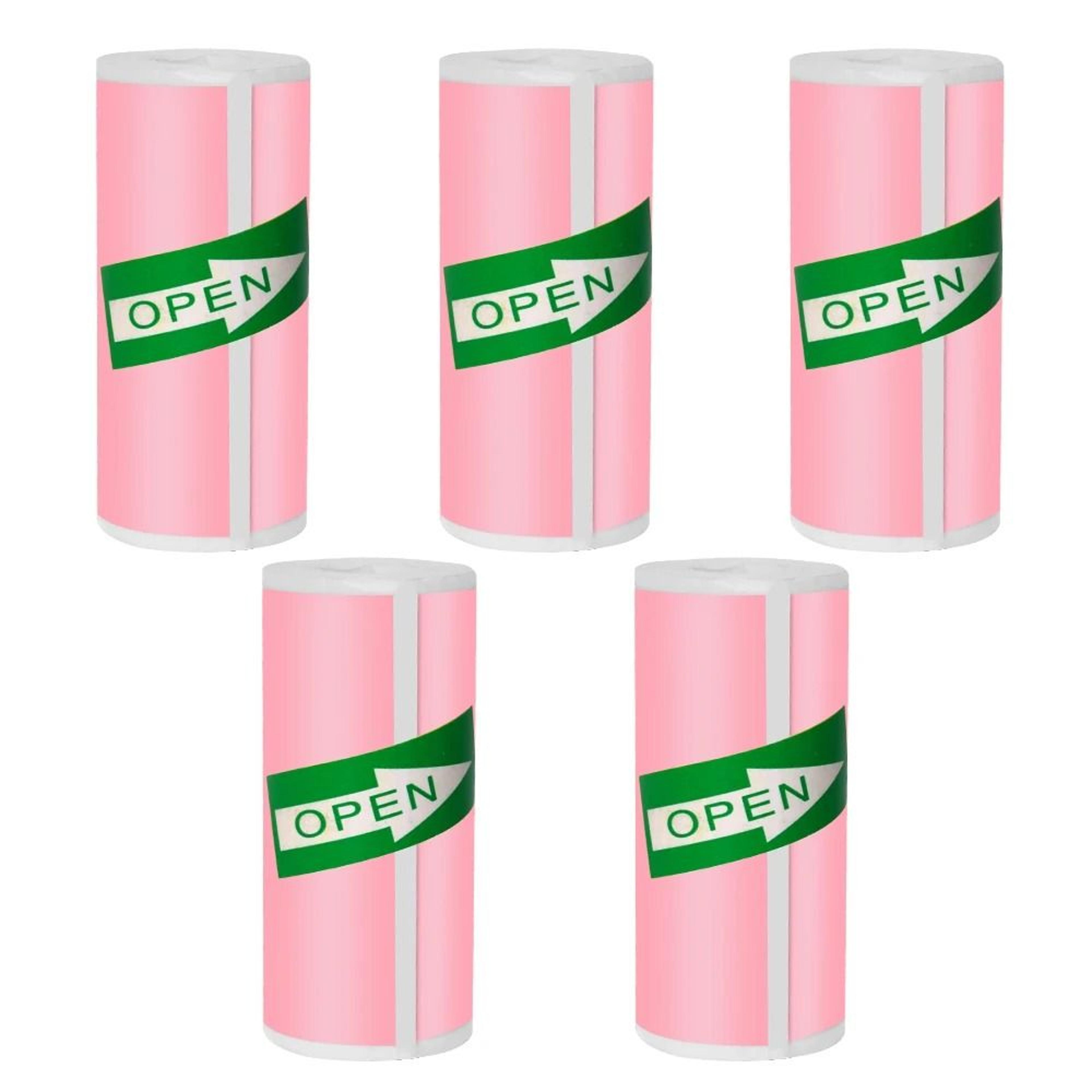 57mm X 25mm Mini Thermal Paper  Sticker Rolls 12