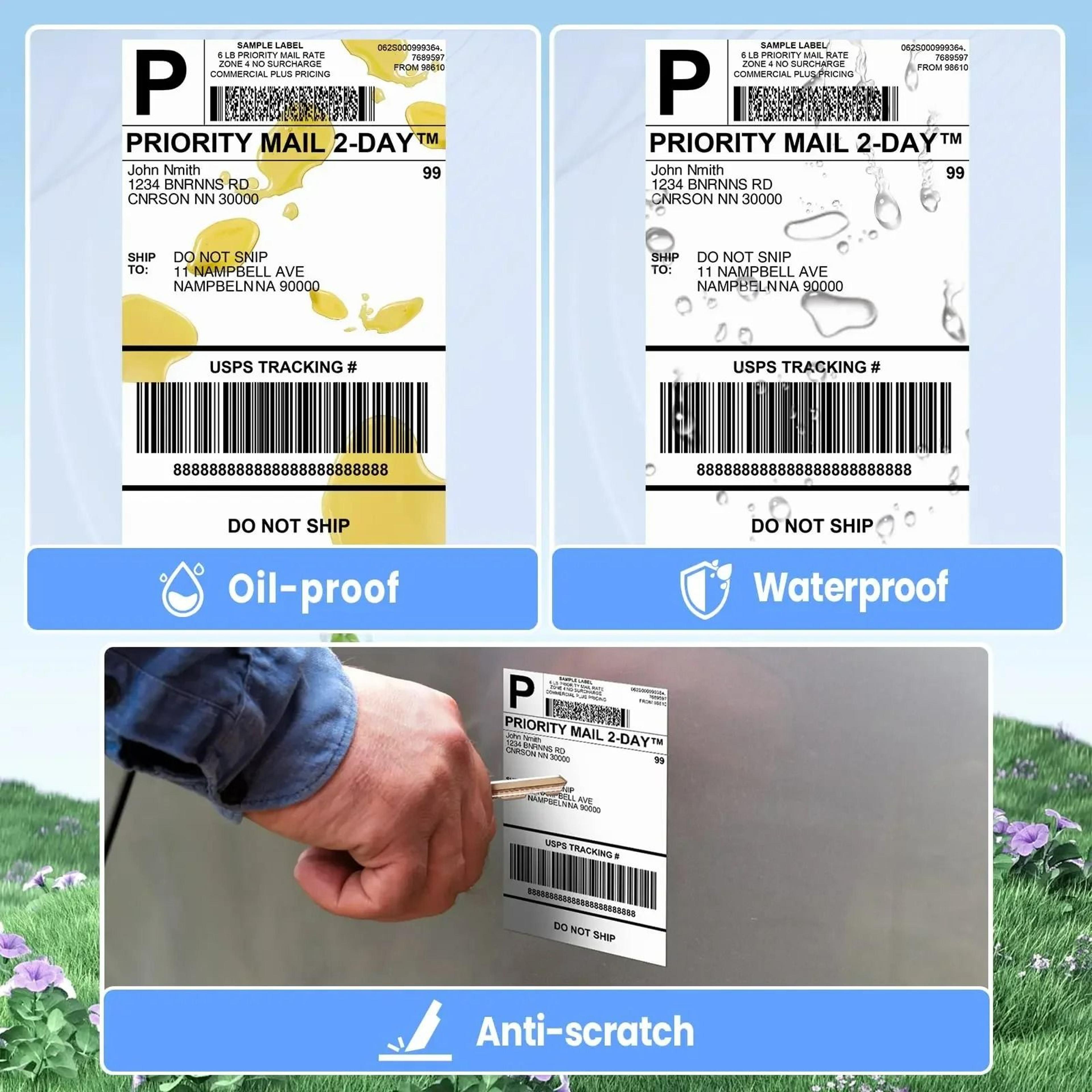 100 Pcs 4x6 Thermal Shipping Label Paper Roll 2
