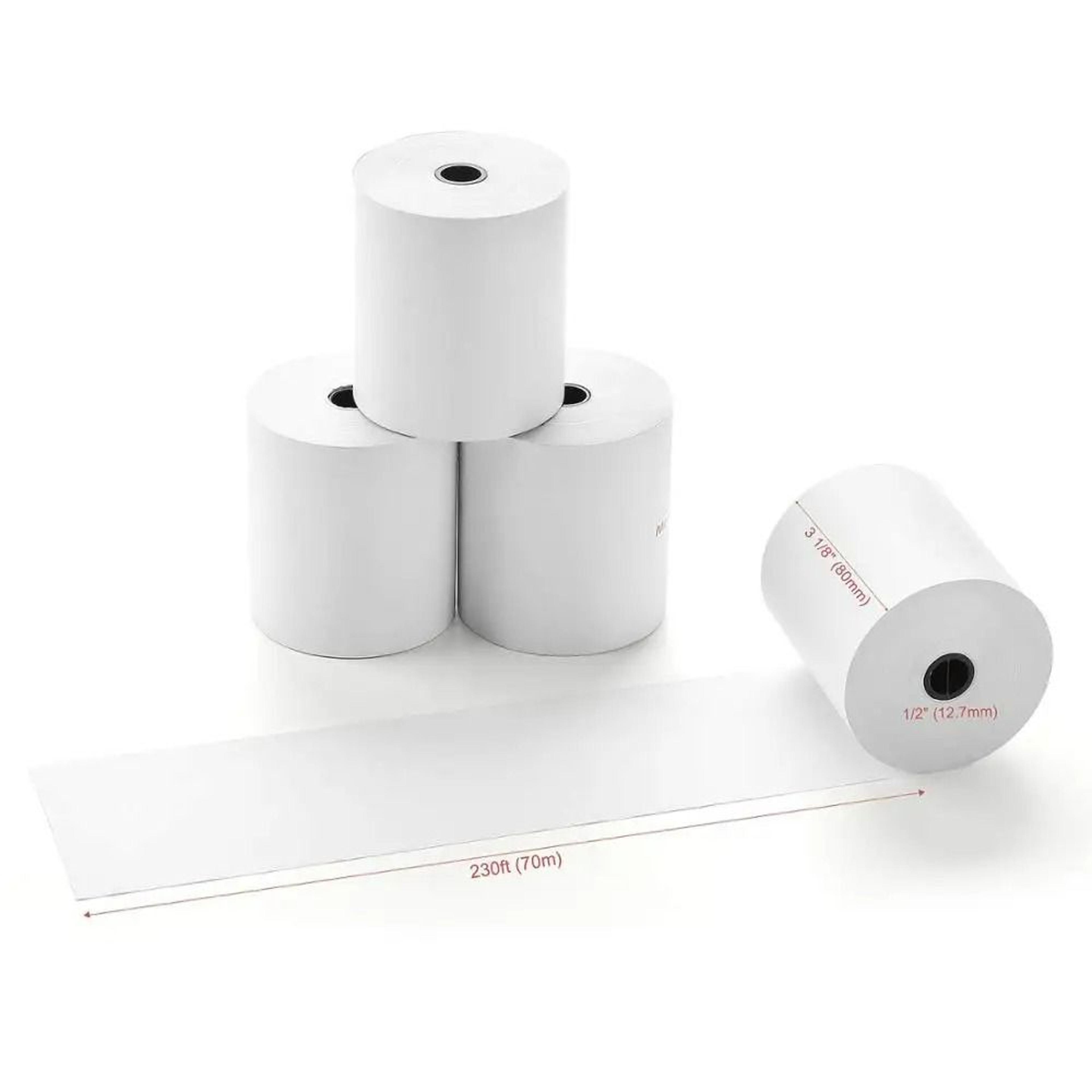 58mm & 80mm commercial thermal receipt paper rolls (10 rolls per case)