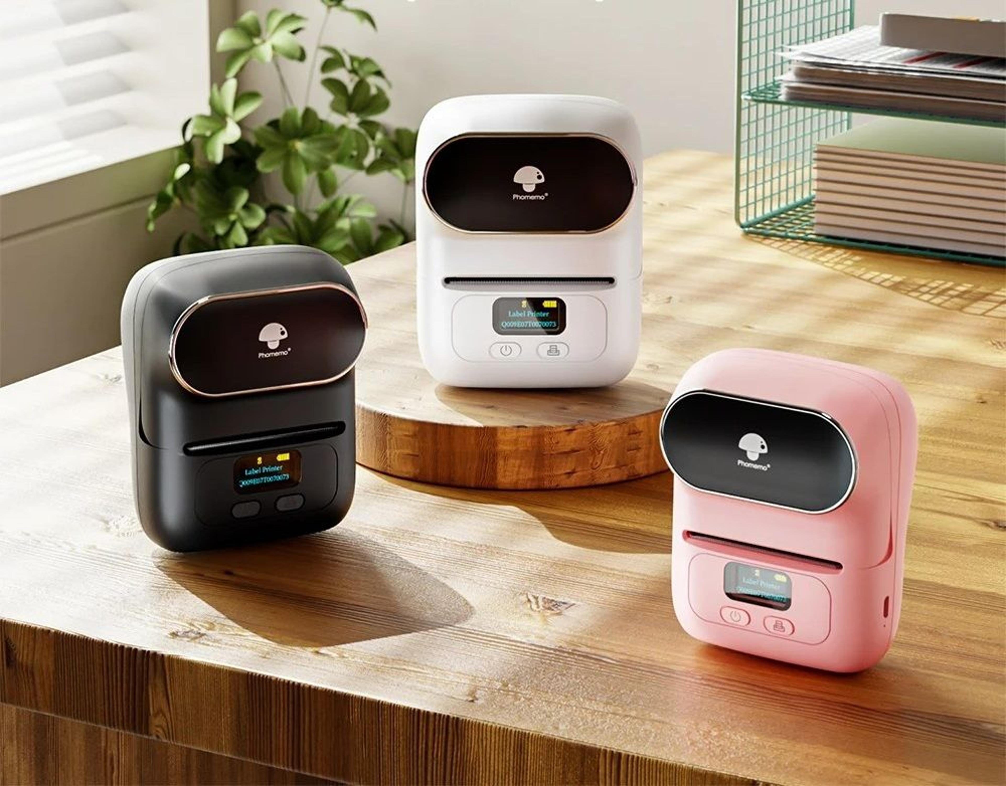 portable wireless bluetooth thermal label printer set