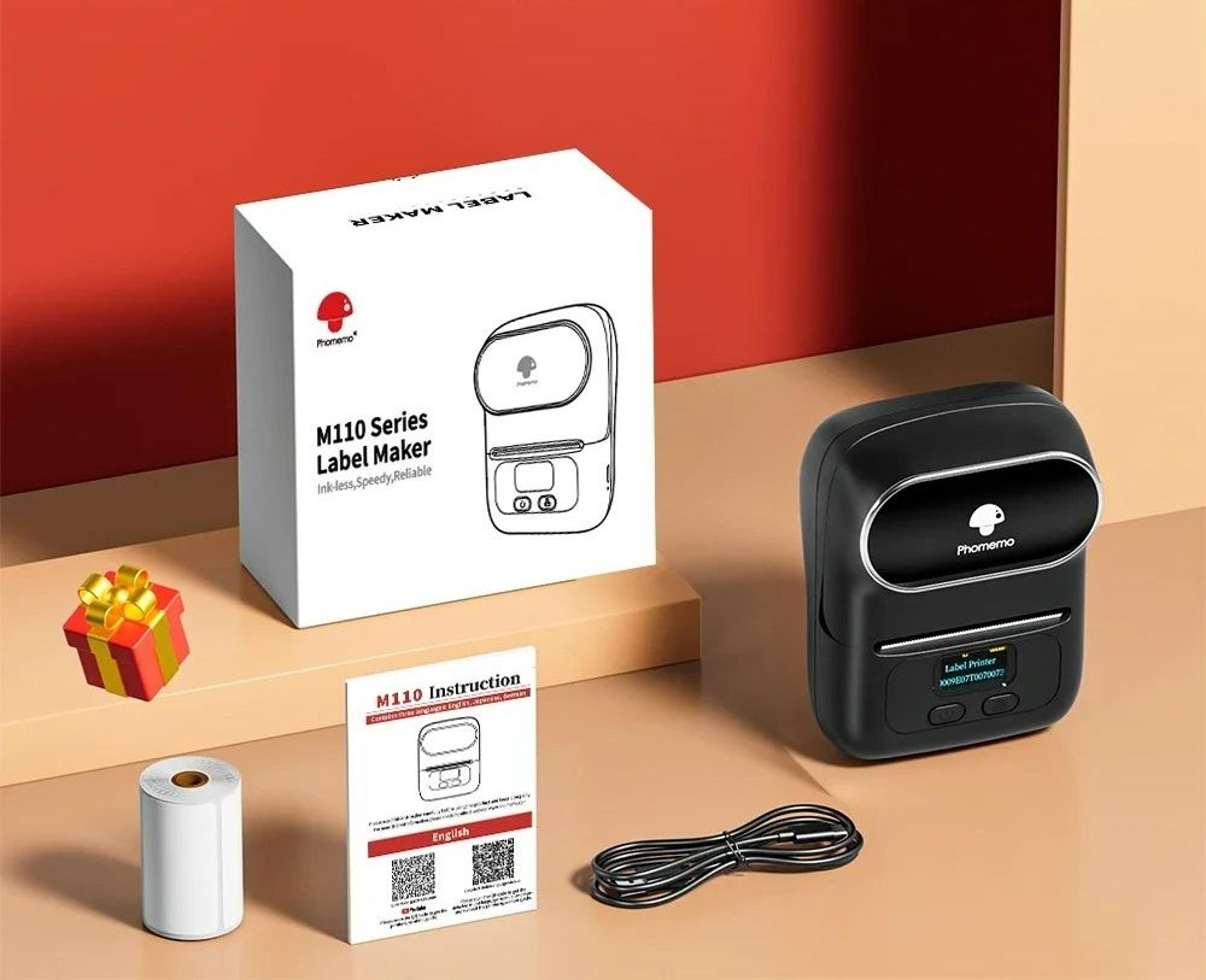 Portable Wireless Bluetooth Thermal Label Printer Set 8