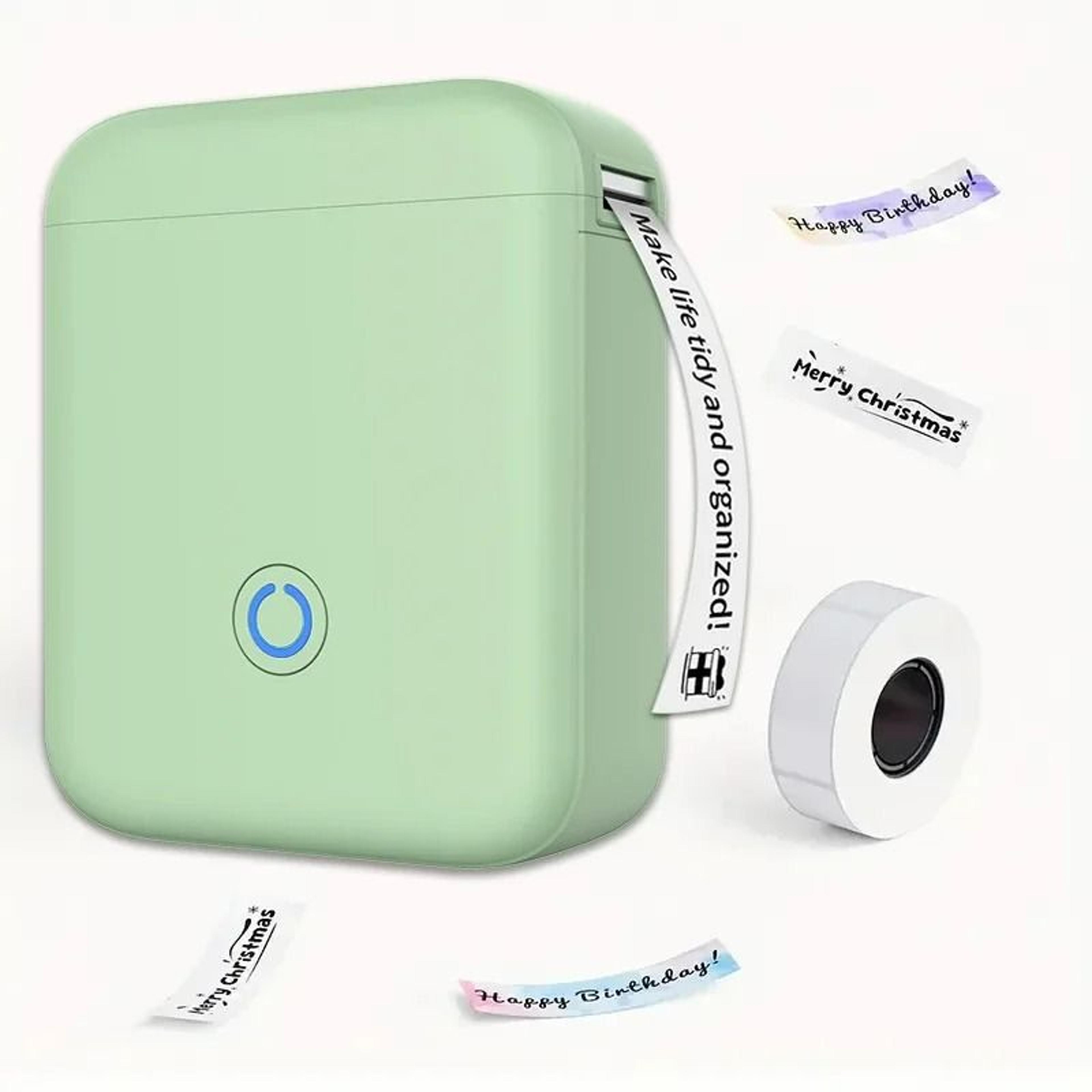 mini wireless bluetooth continuous & die-cut label maker set