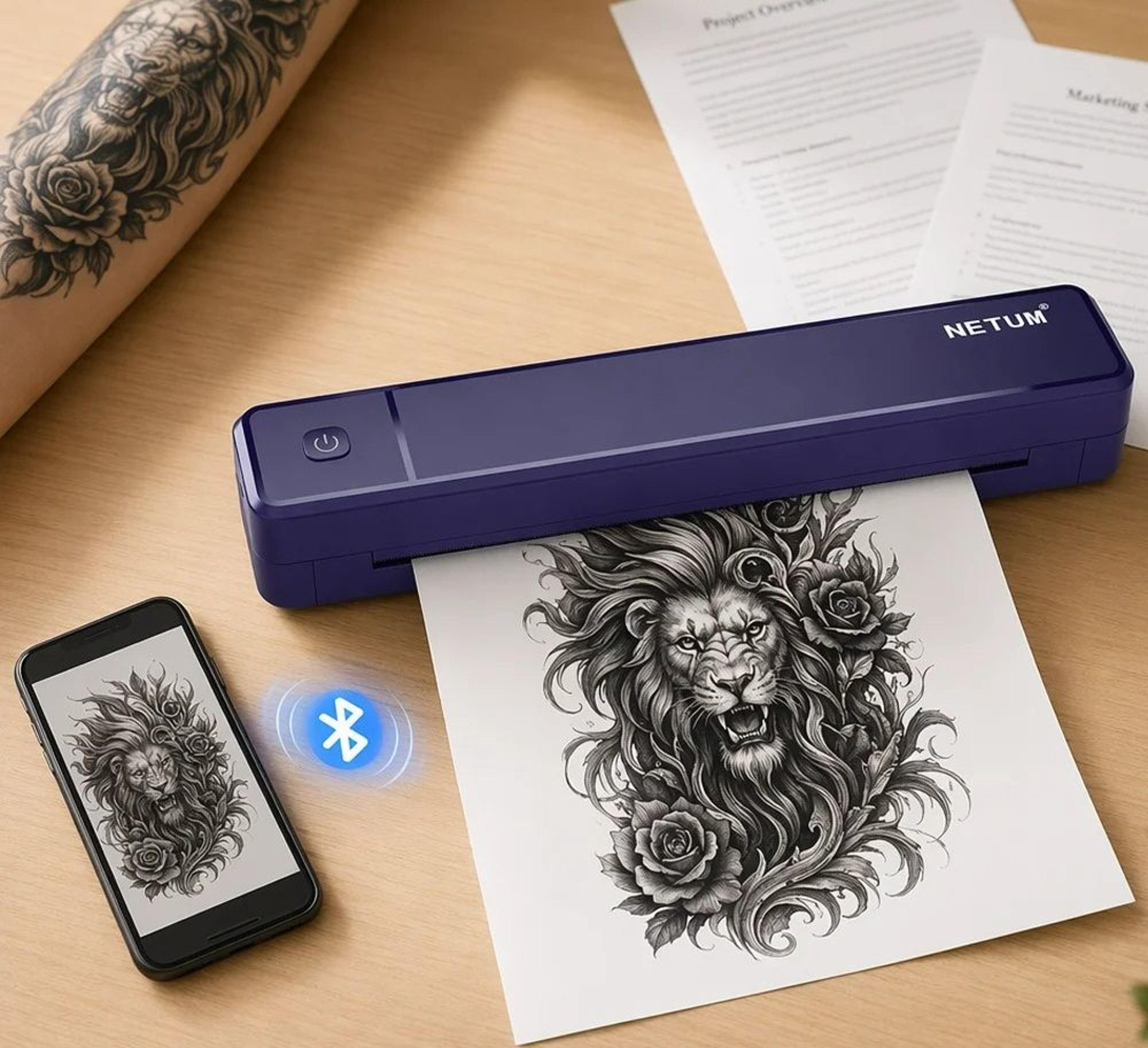 a4 portable thermal stencil & document printer set