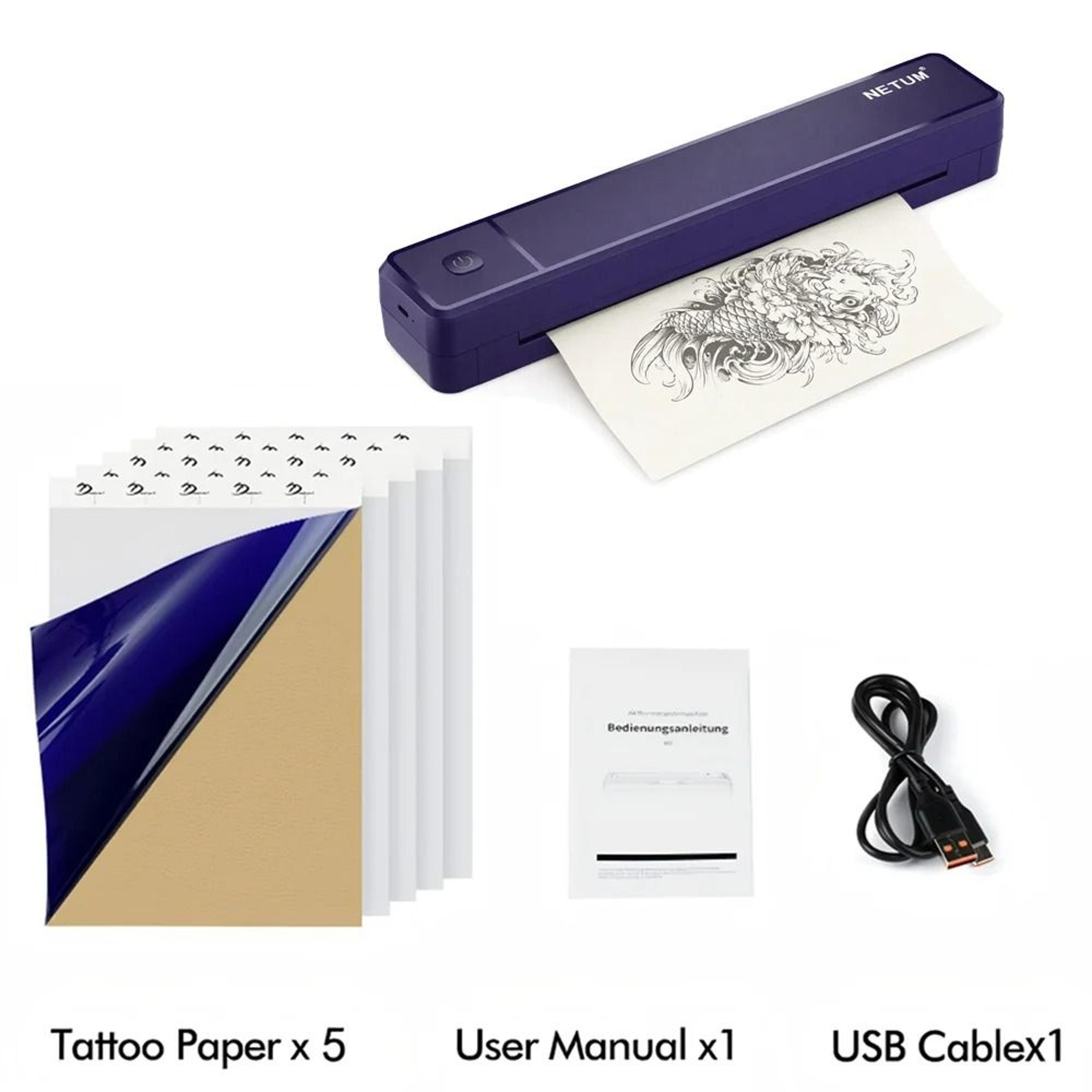 A4 Portable Thermal Stencil  Document Printer Set 6
