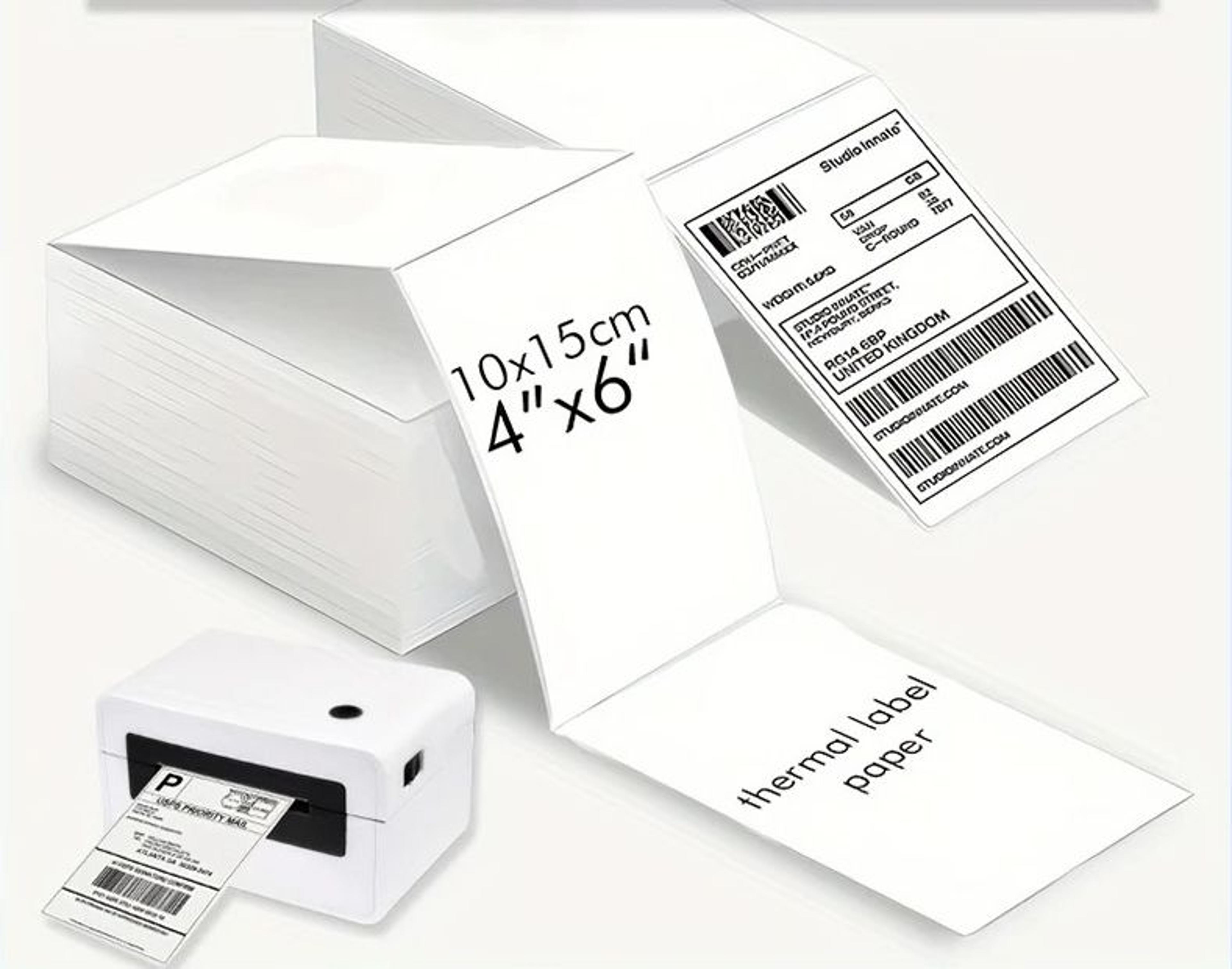 fanfold thermal shipping label stack set (100 sheets / 500 sheets)