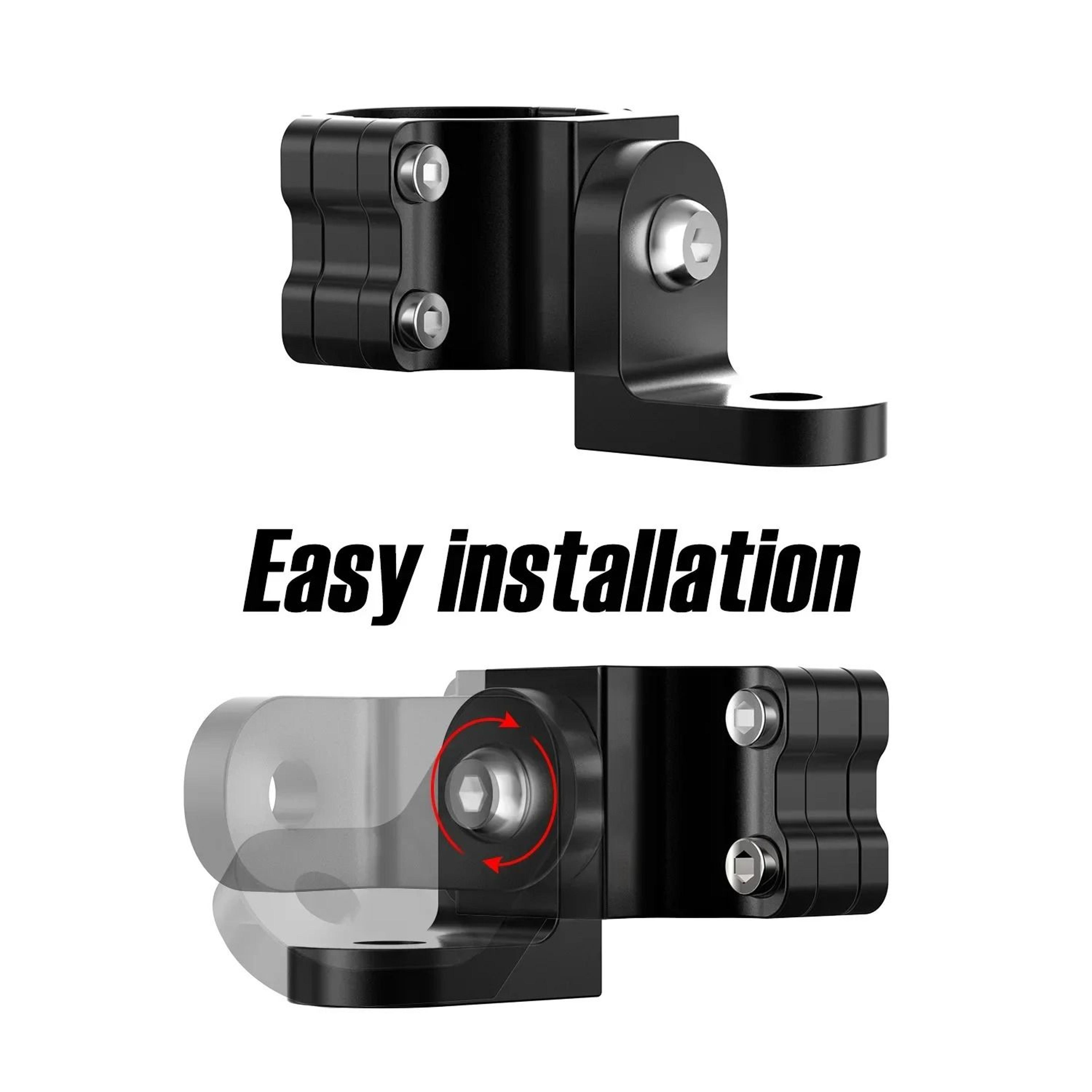 175 To 2 In Adjustable UTVATV Roll Bar Flag  Whip Light Mount Bracket 3