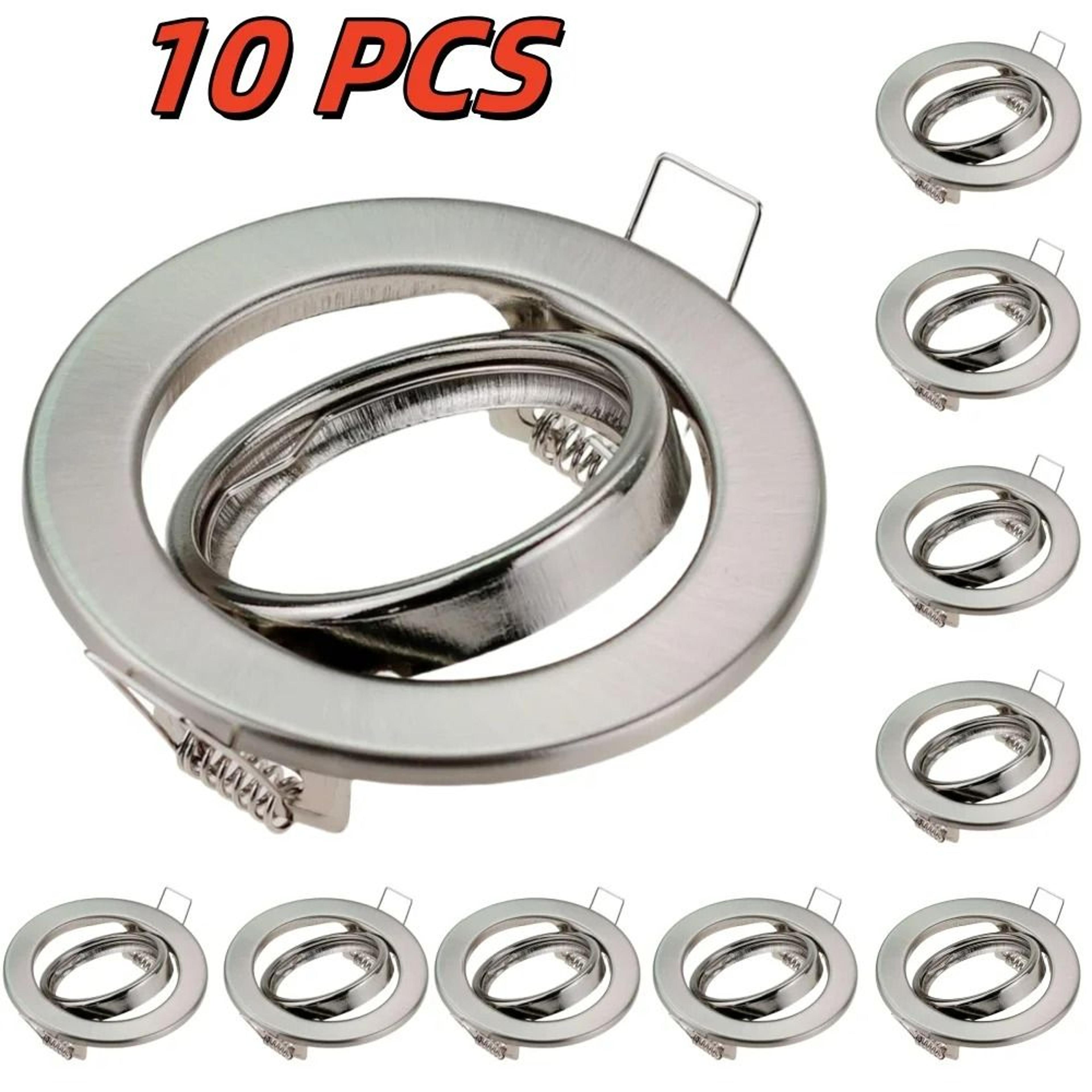 Recessed Downlight Housing Frames With GU10 Holder 10Pack 70mm Cutout 3