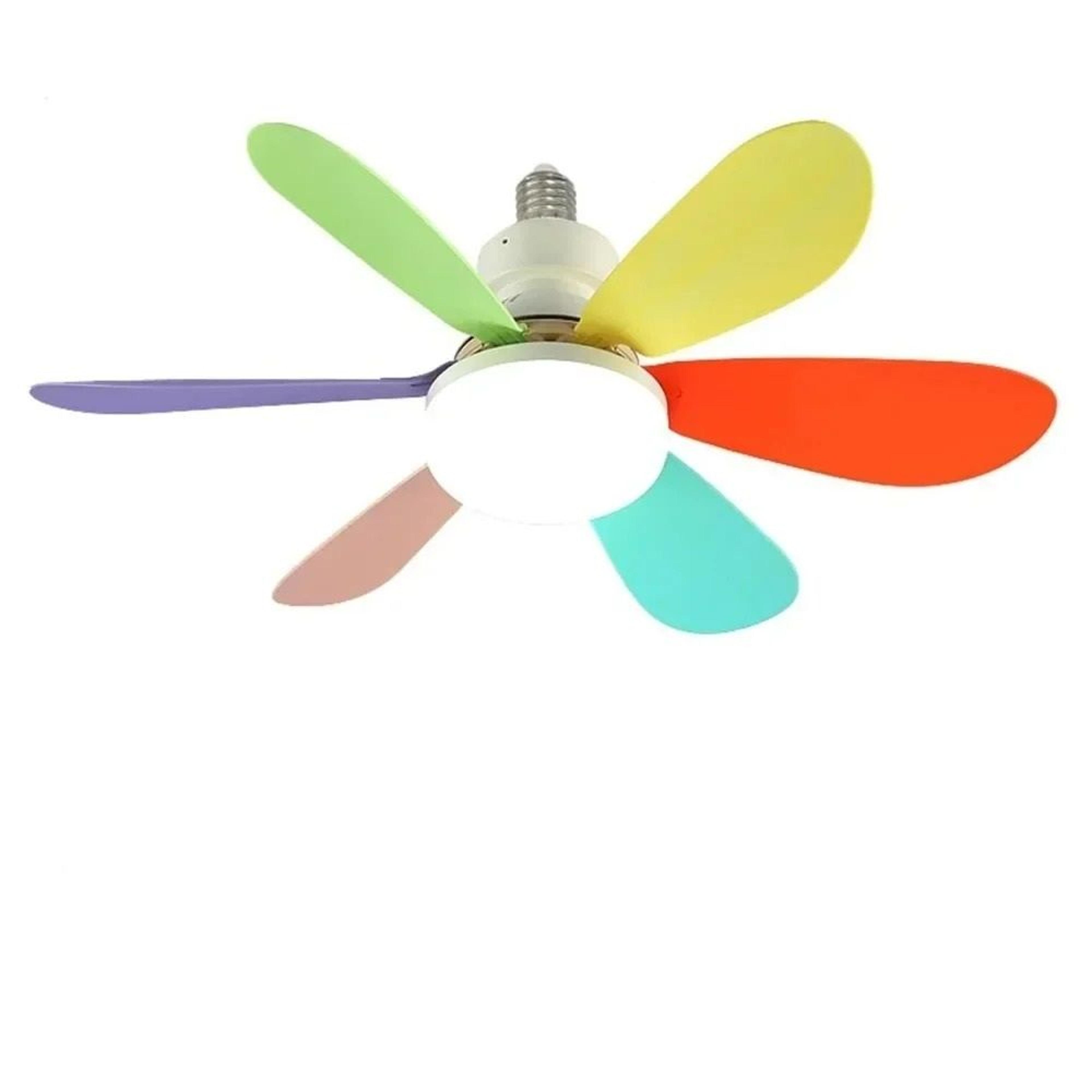 modern 6-blade silent led ceiling fan light with remote (30w / 40w)