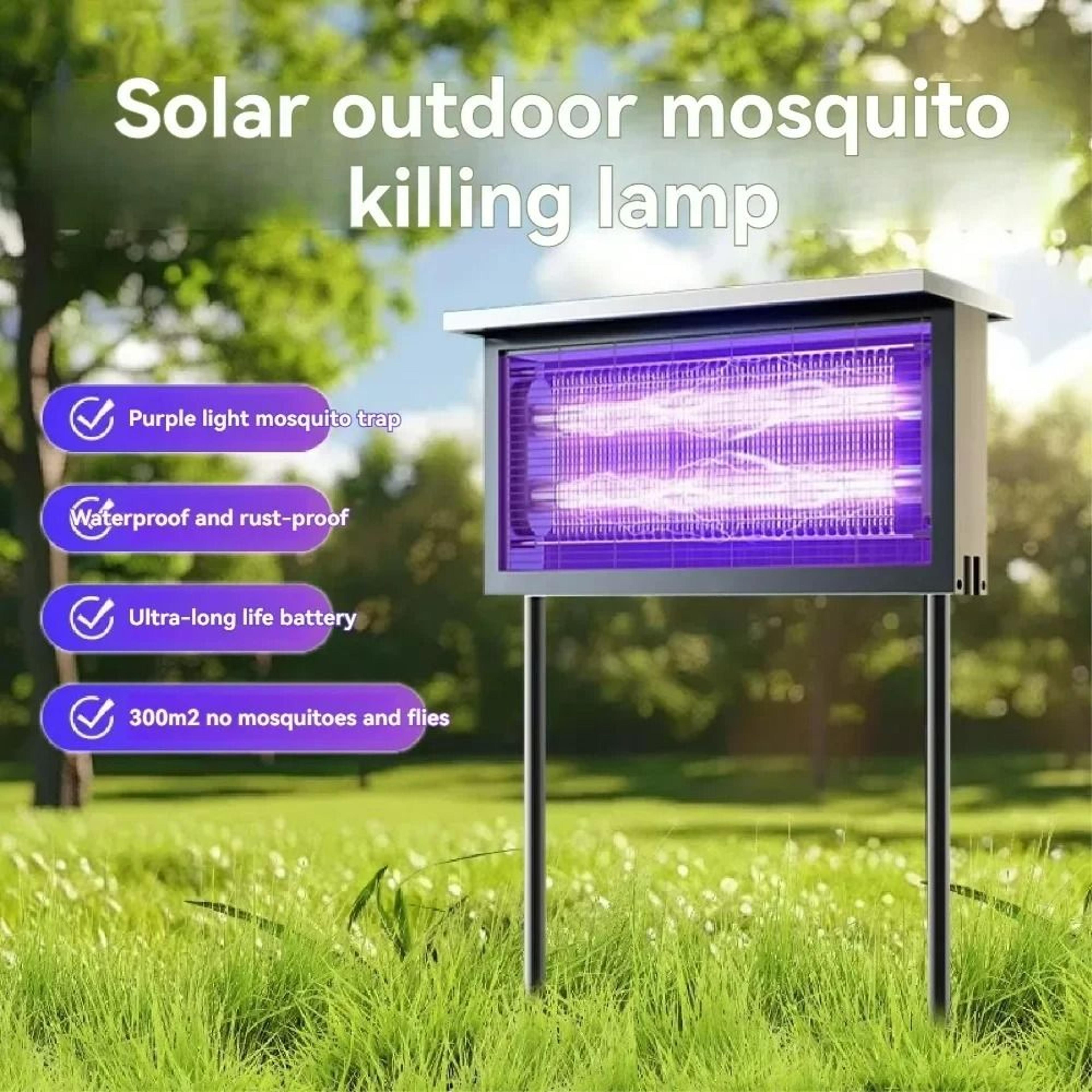 Solar Waterproof Mosquito Killer Lamp IP65 Outdoor Light 3
