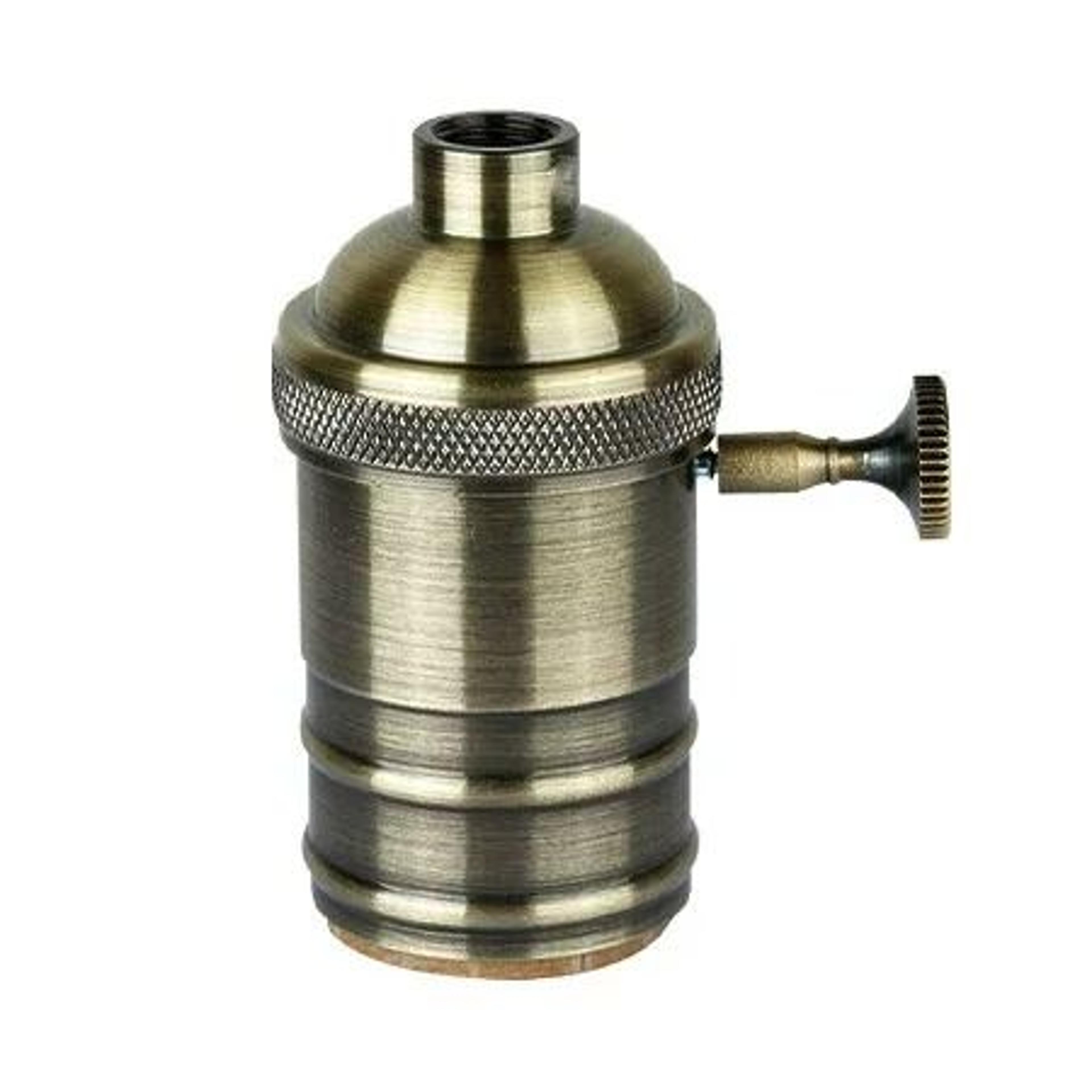 Vintage Electroplate Brass E27 Suspension Lamp Holder 8